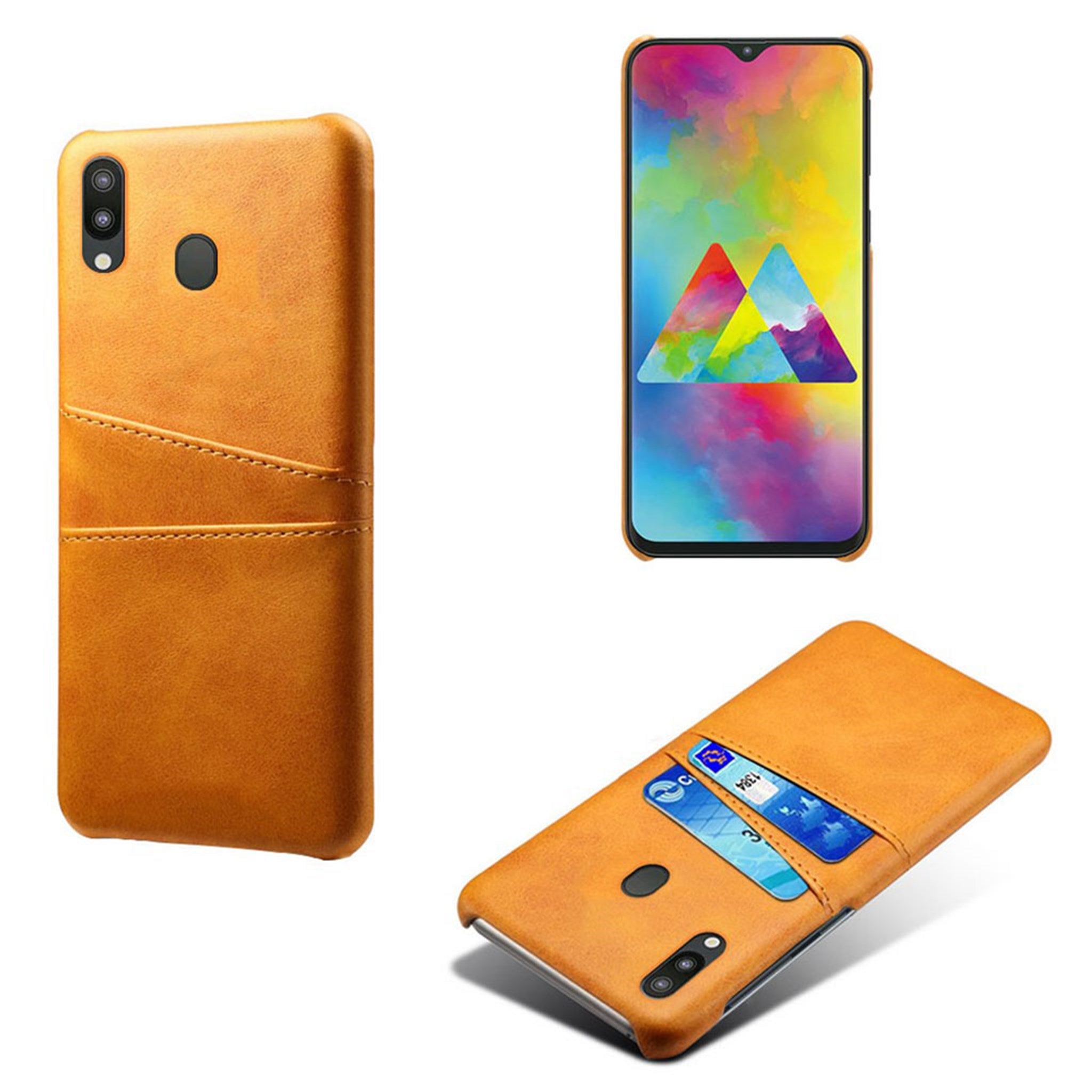 Dual Card Samsung Galaxy M20 case - Orange