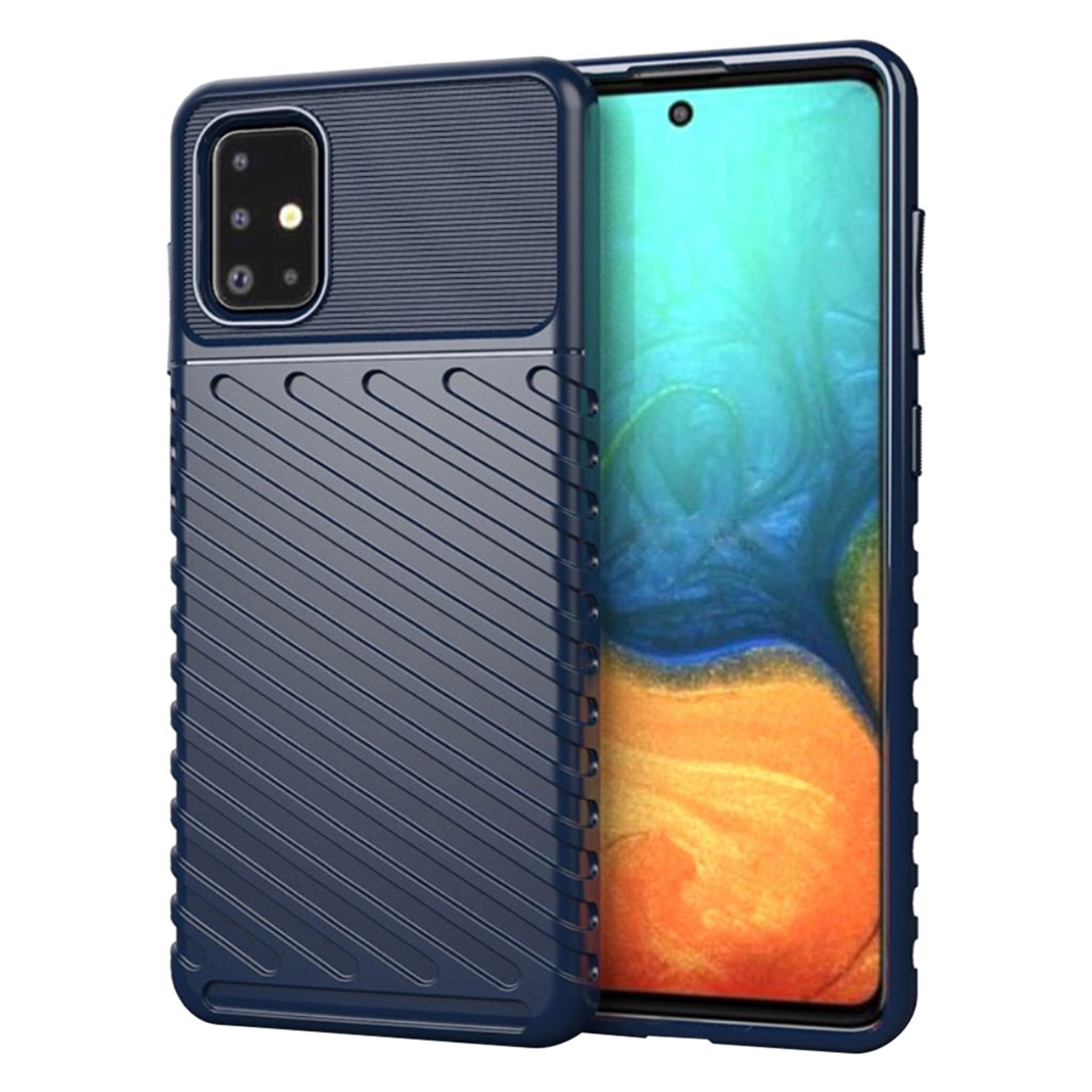 Thunder Samsung Galaxy A71 case - Blue