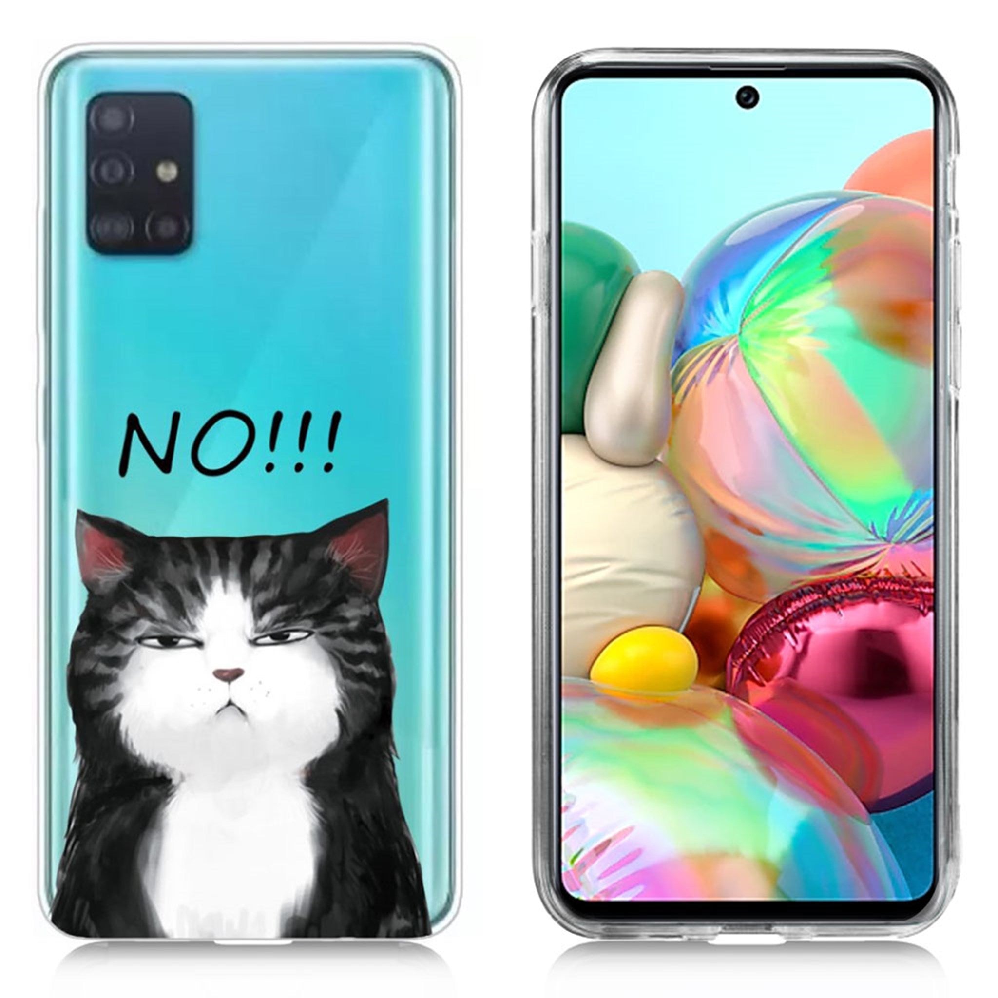 Deco Samsung Galaxy A71 case - Cat