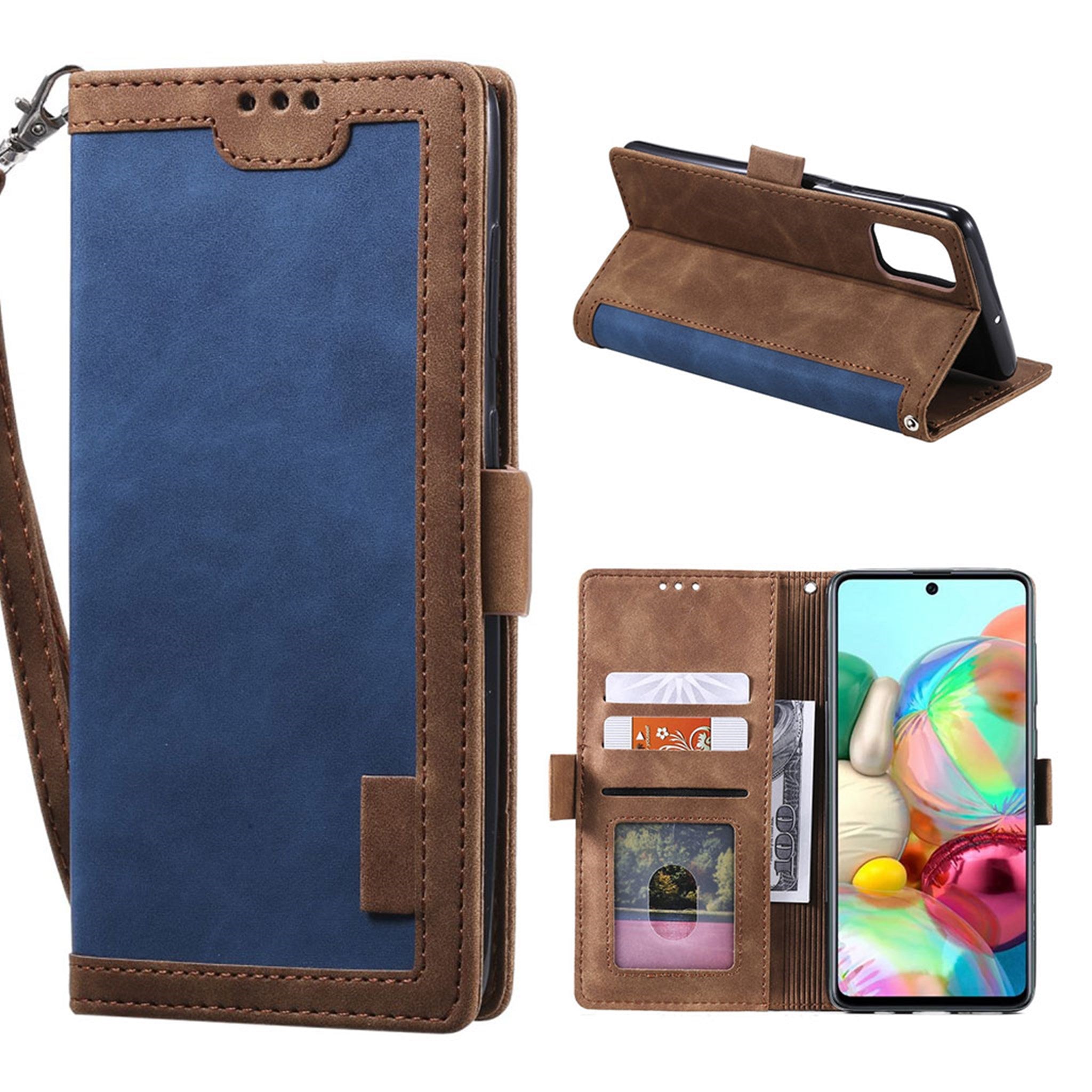 Surburbian Samsung Galaxy A71 flip case - Dark Blue