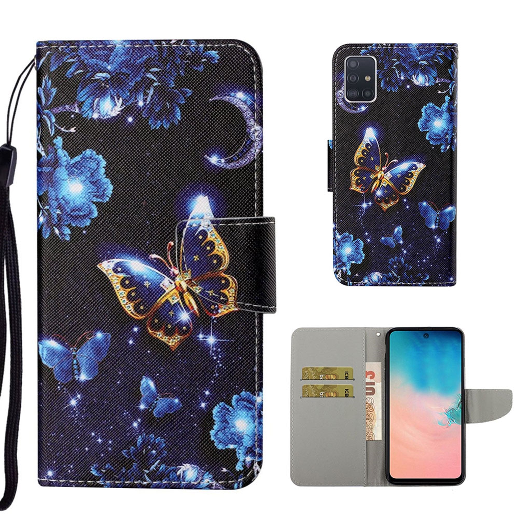 Wonderland Samsung Galaxy A71 flip case - Butterfly