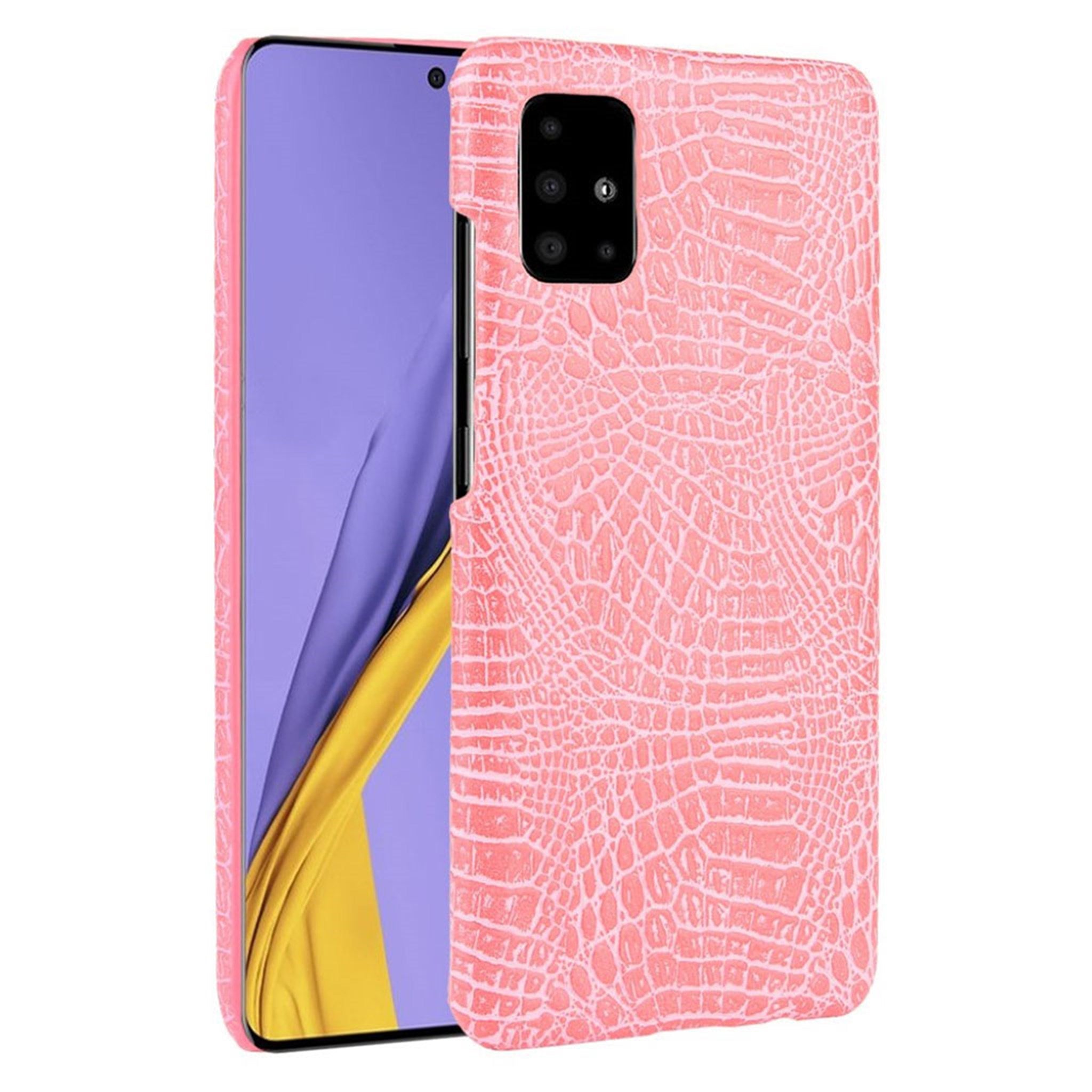Croco case - Samsung Galaxy A71 - Pink