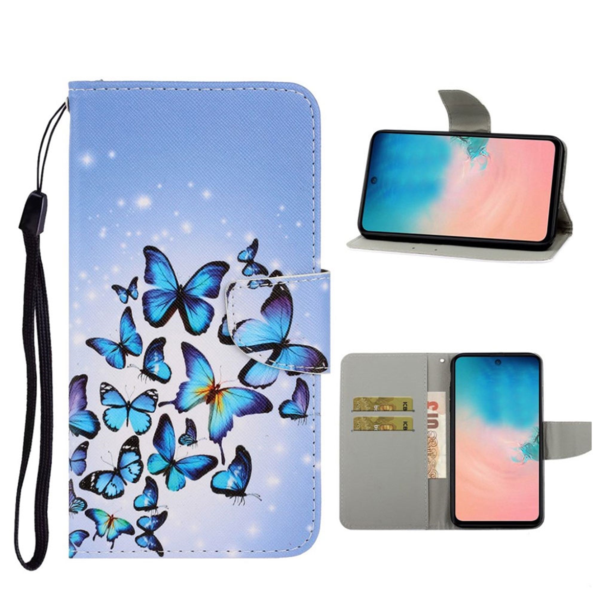 Wonderland Samsung Galaxy S20 Ultra flip case - Blue Butterfly
