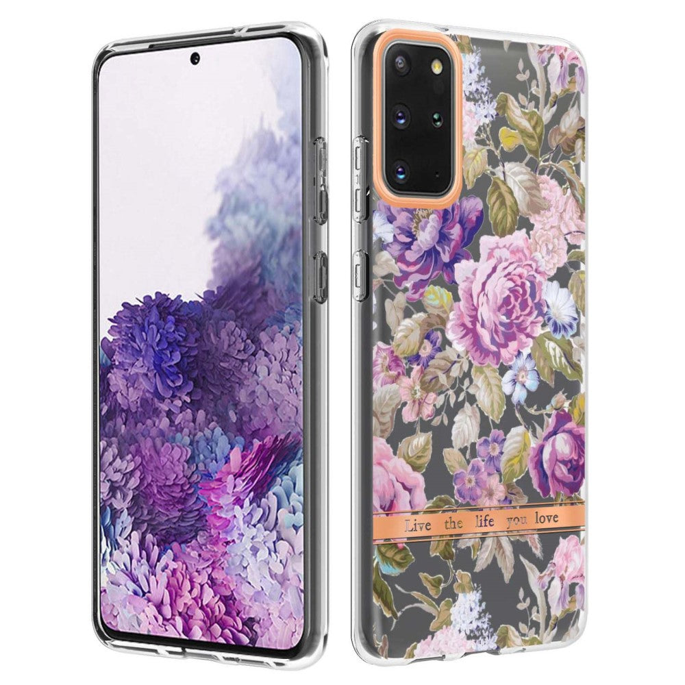 Super slim and durable softcover for Samsung Galaxy S20 - Purple Peony