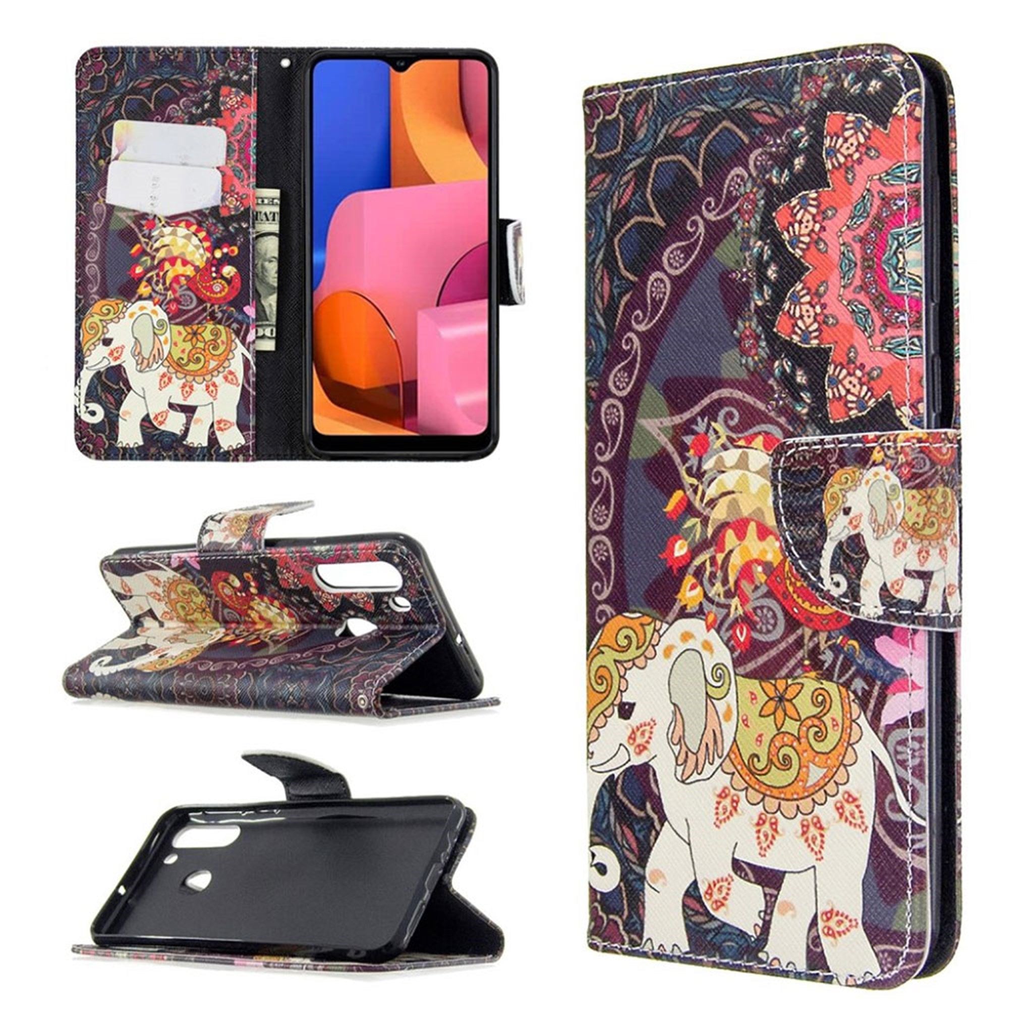 Wonderland Samsung Galaxy A21 flip case - Malanda and Elephant