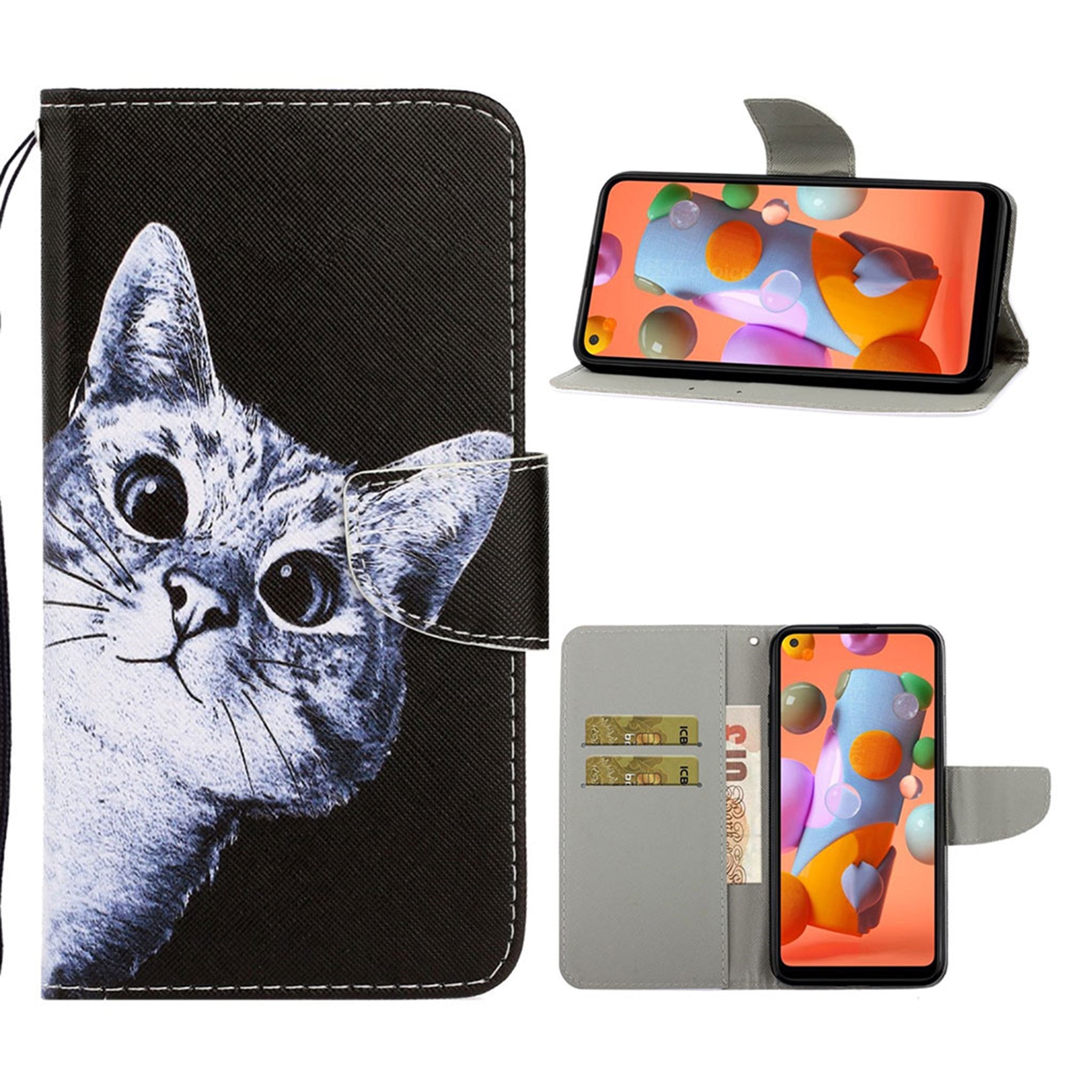 Wonderland Samsung Galaxy A21 flip case - Cat