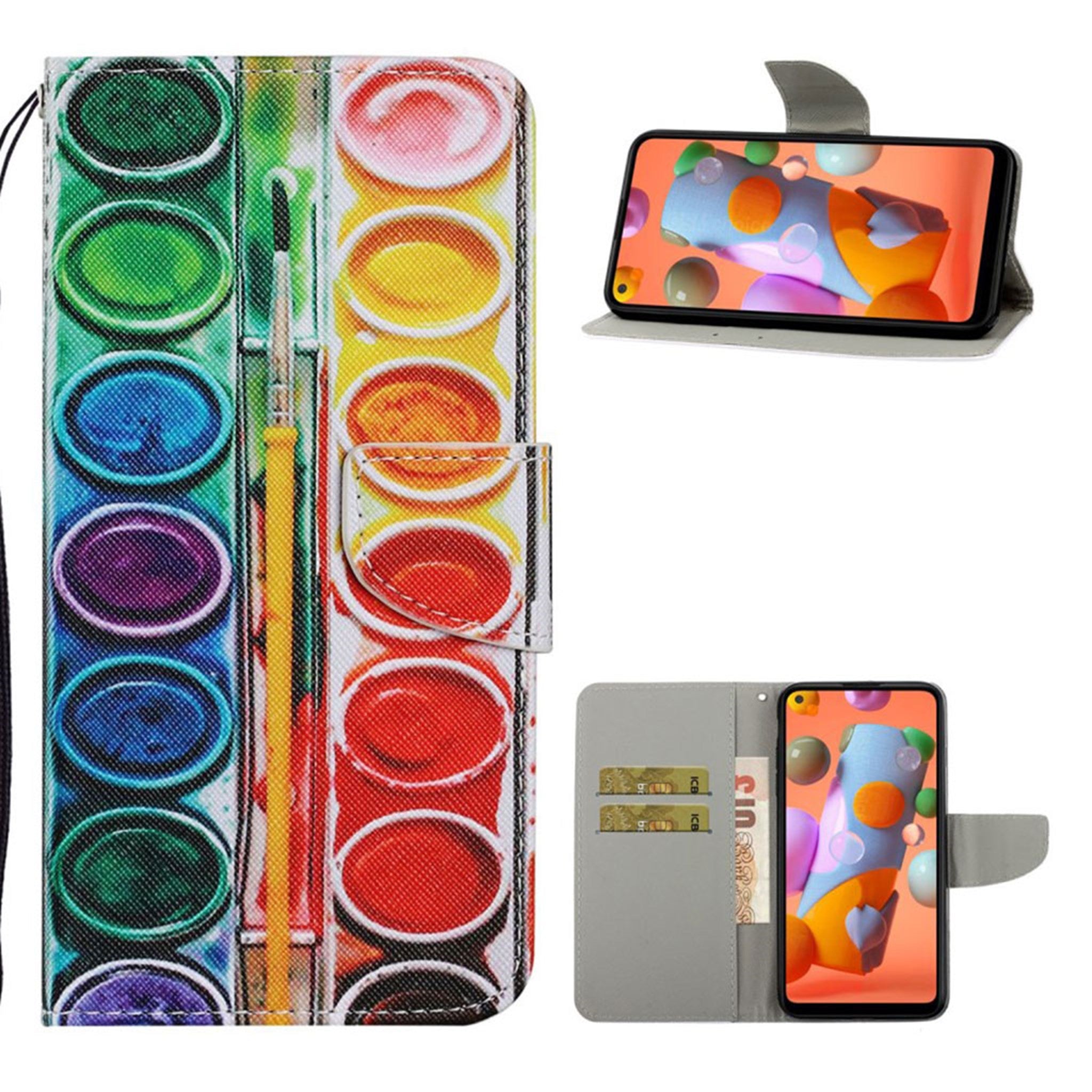 Wonderland Samsung Galaxy A21 flip case - Palette