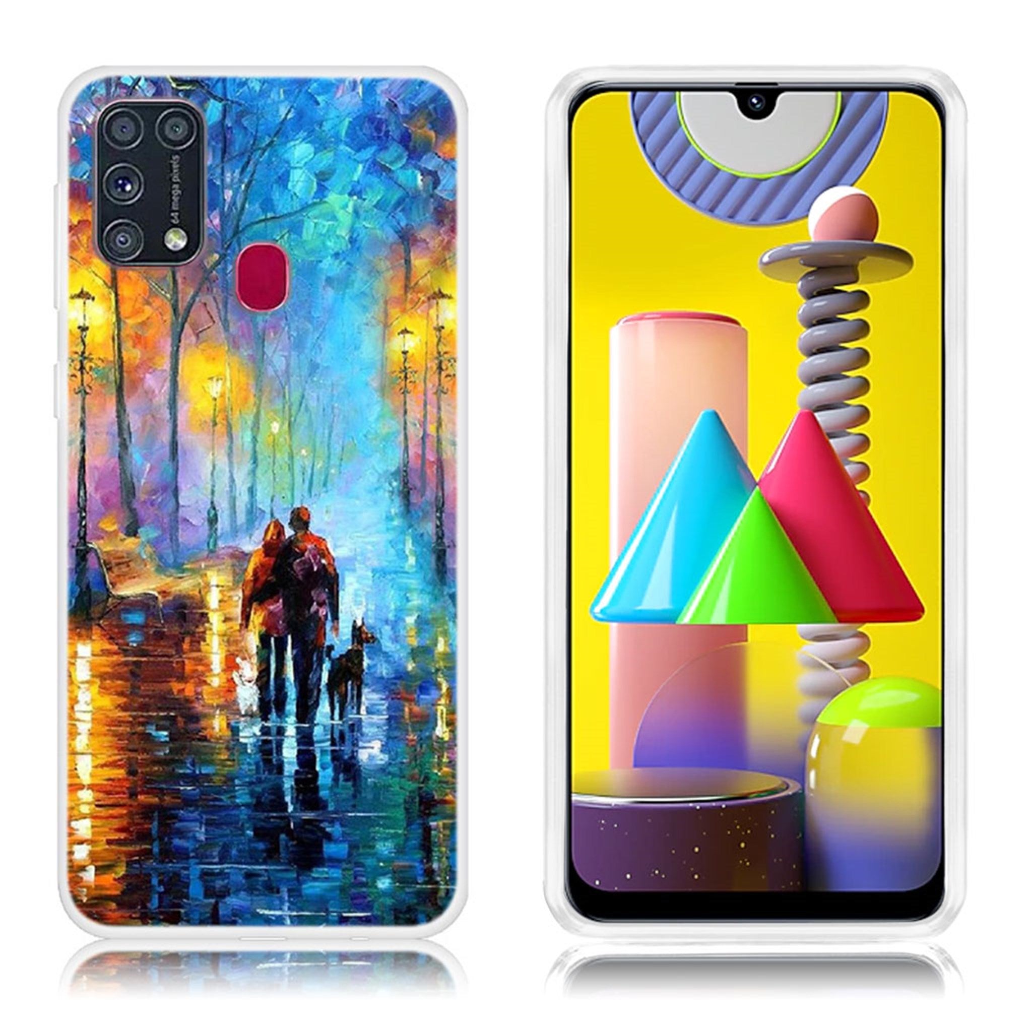 Deco Samsung Galaxy M31 case - Lovers and Dog