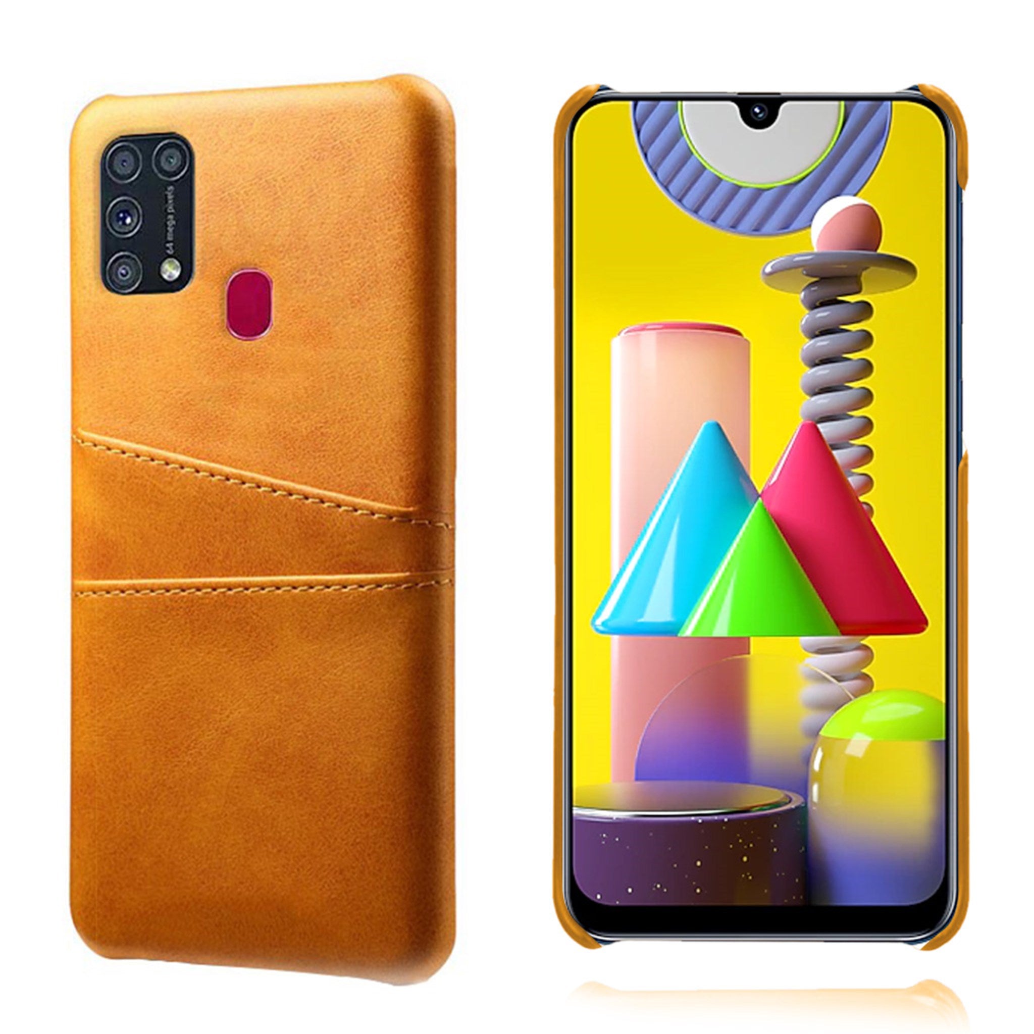 Dual Card case - Samsung Galaxy M31 - Orange