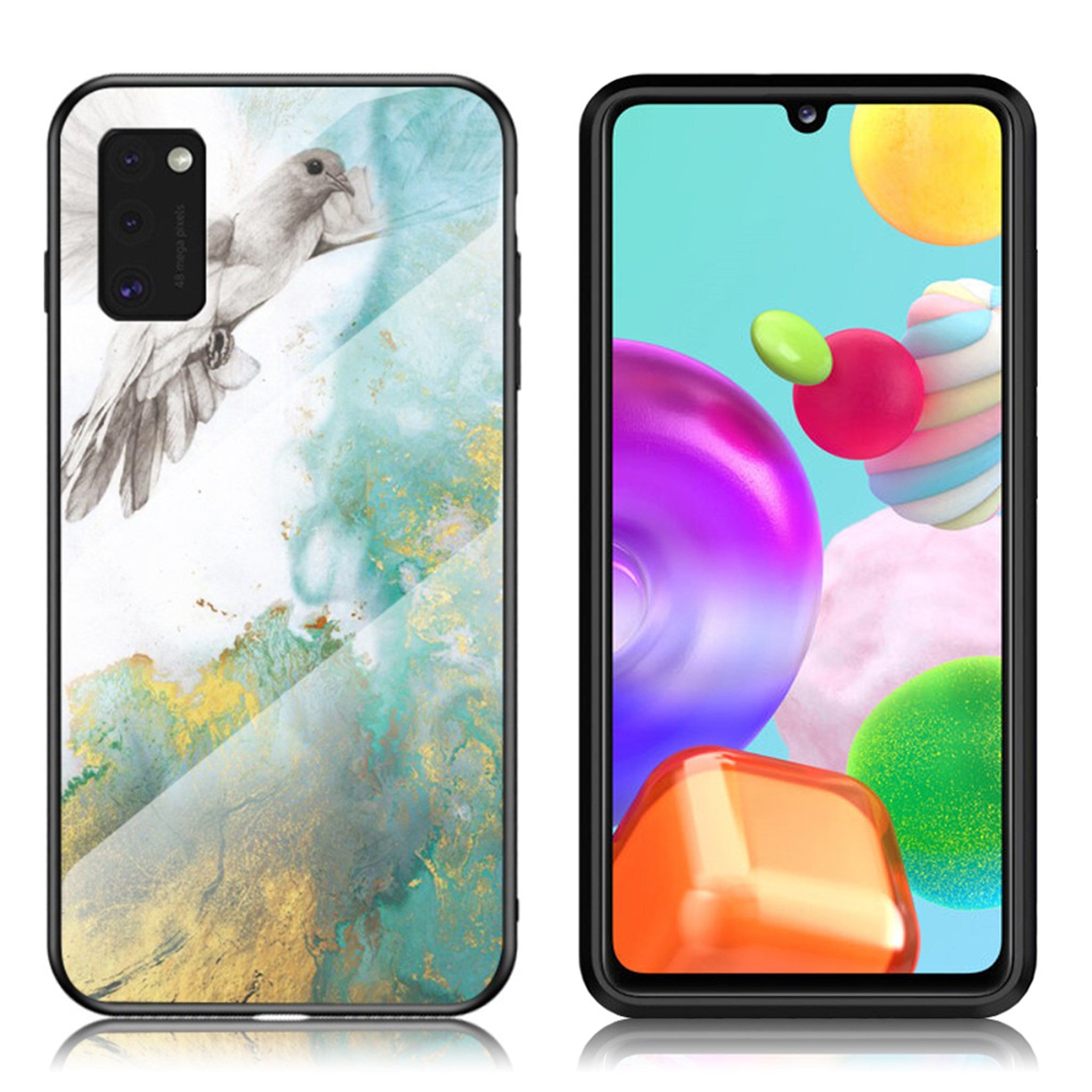 Fantasy Marble Samsung Galaxy A41 cover - Flying Pigeon