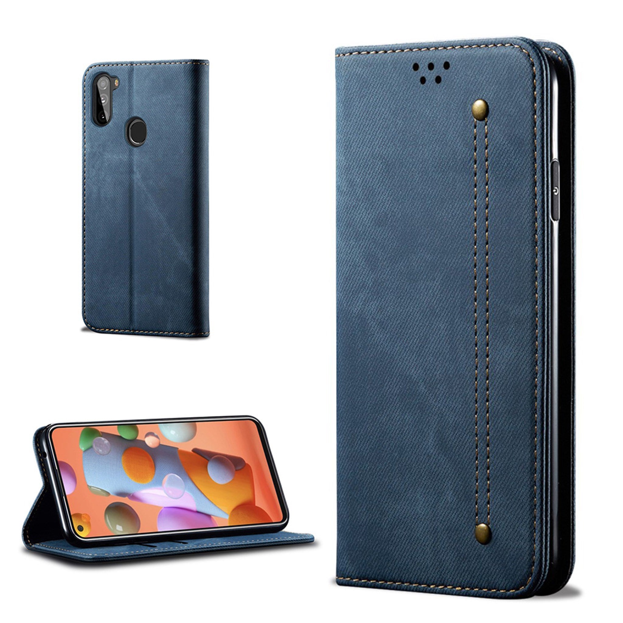 Jeans Samsung Galaxy A11 Flip case - Blue