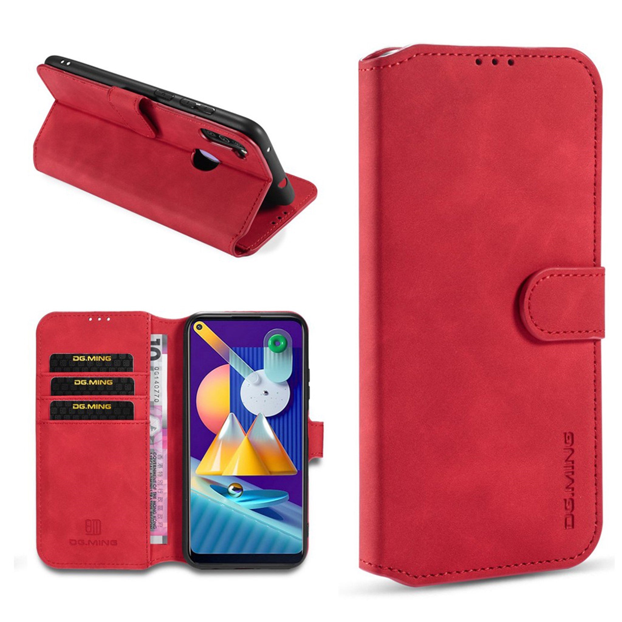 DG.MING Samsung Galaxy A11 Retro Case - Red