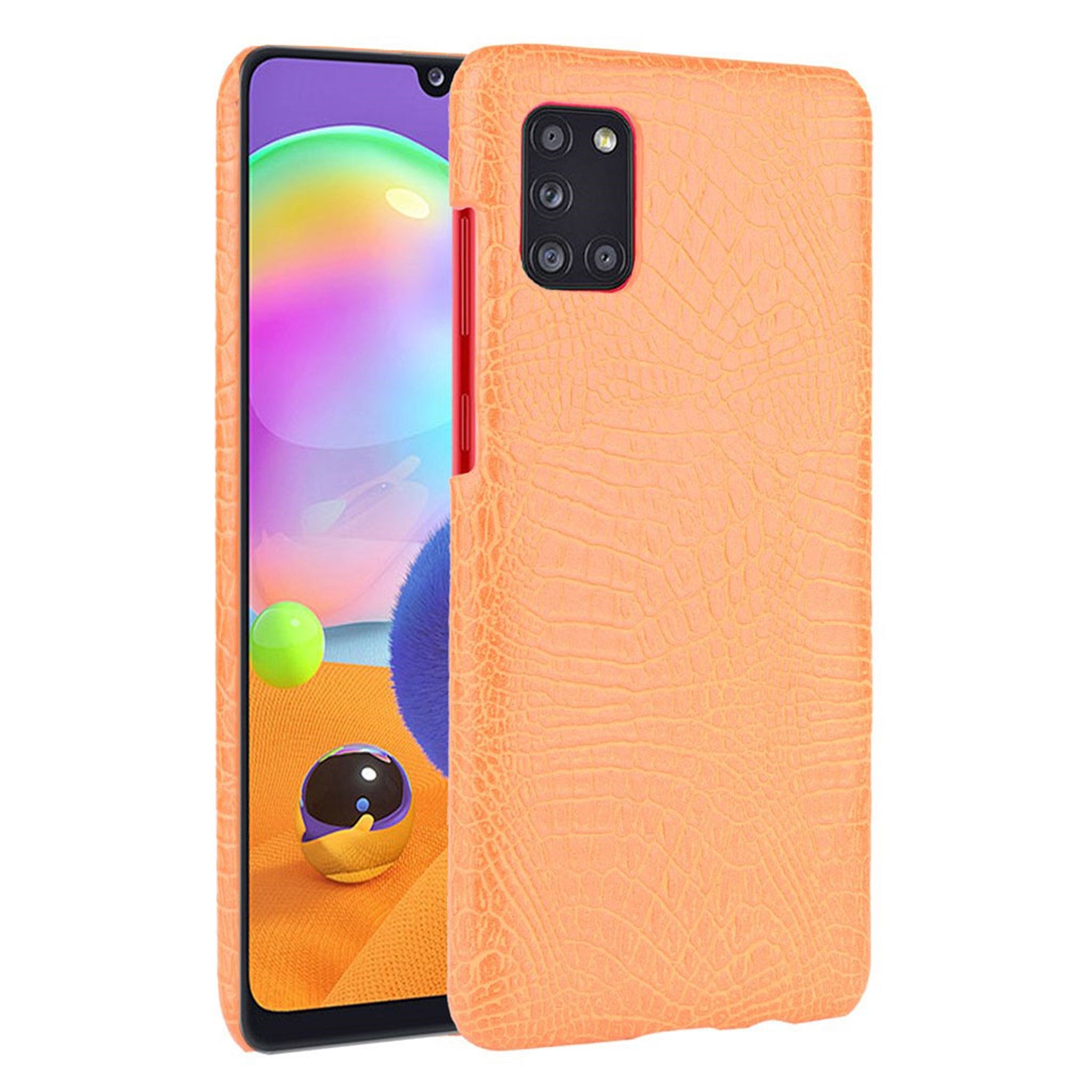 Croco case - Samsung Galaxy A31 - Orange