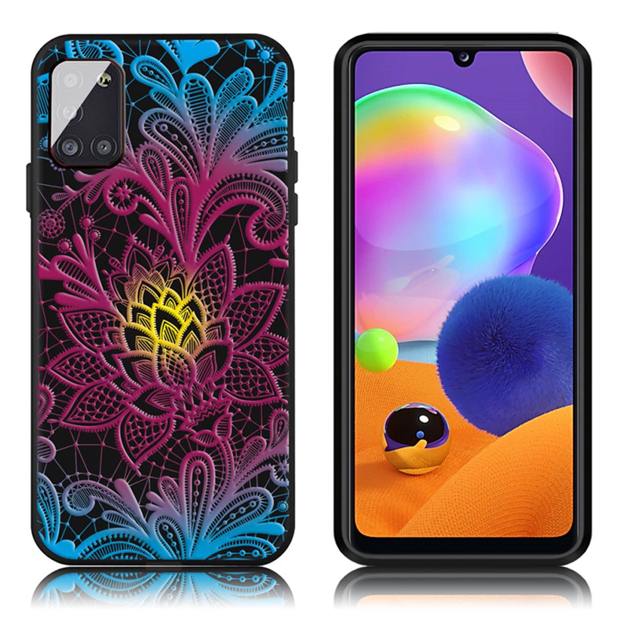 Imagine Samsung Galaxy A31 case - Flowers Pattern