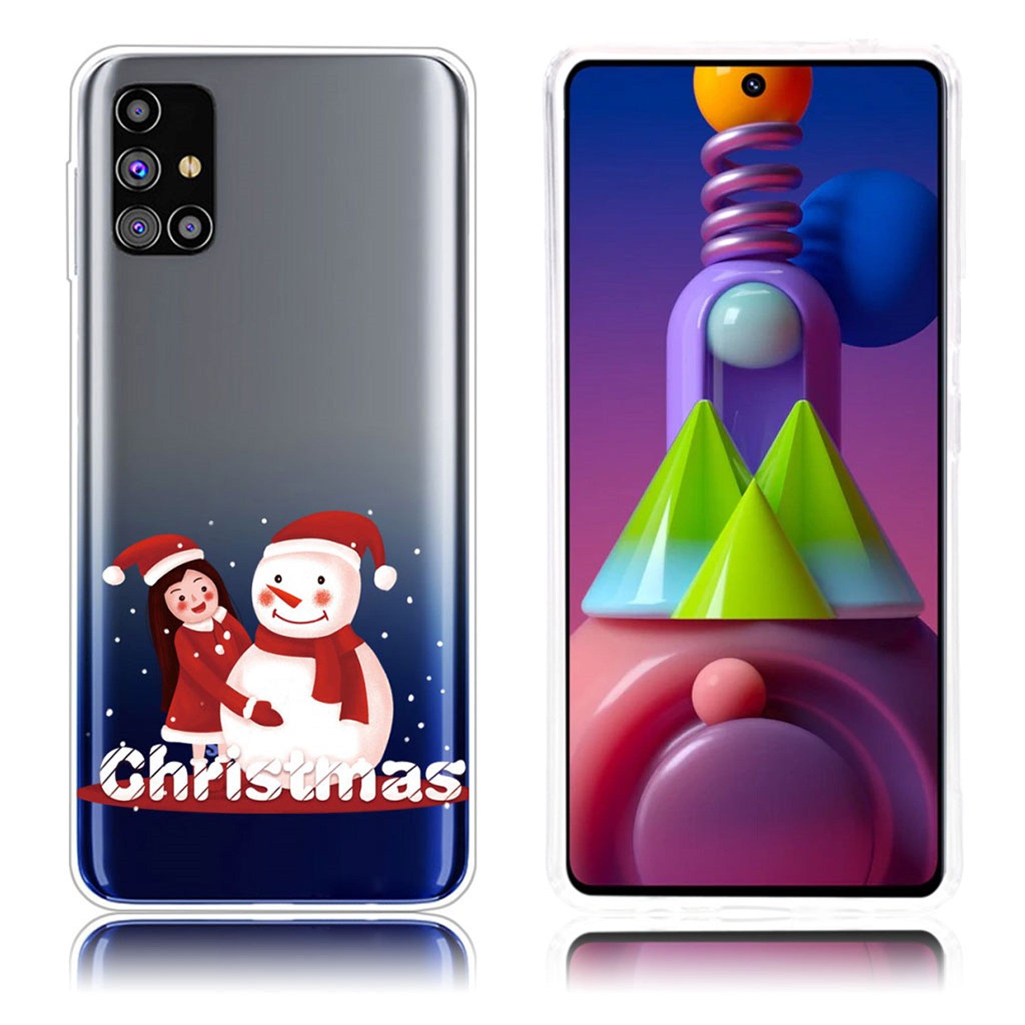 Christmas Samsung Galaxy M51 case - Snowman