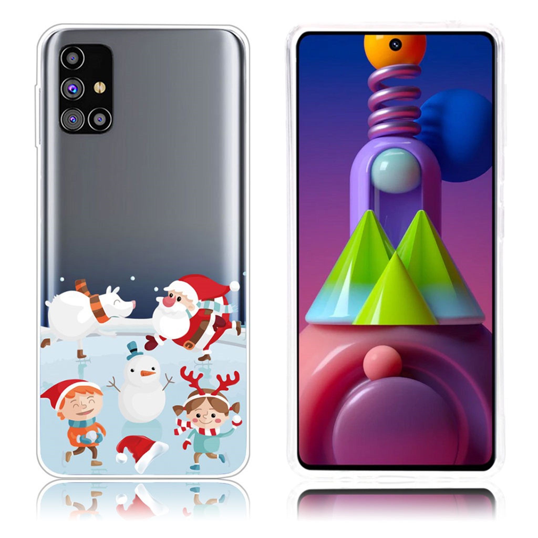 Christmas Samsung Galaxy M51 case - Playful Scene