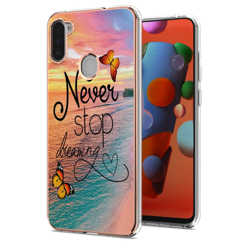 Marble Samsung Galaxy M11 / A11 case - Never Stop Dreaming