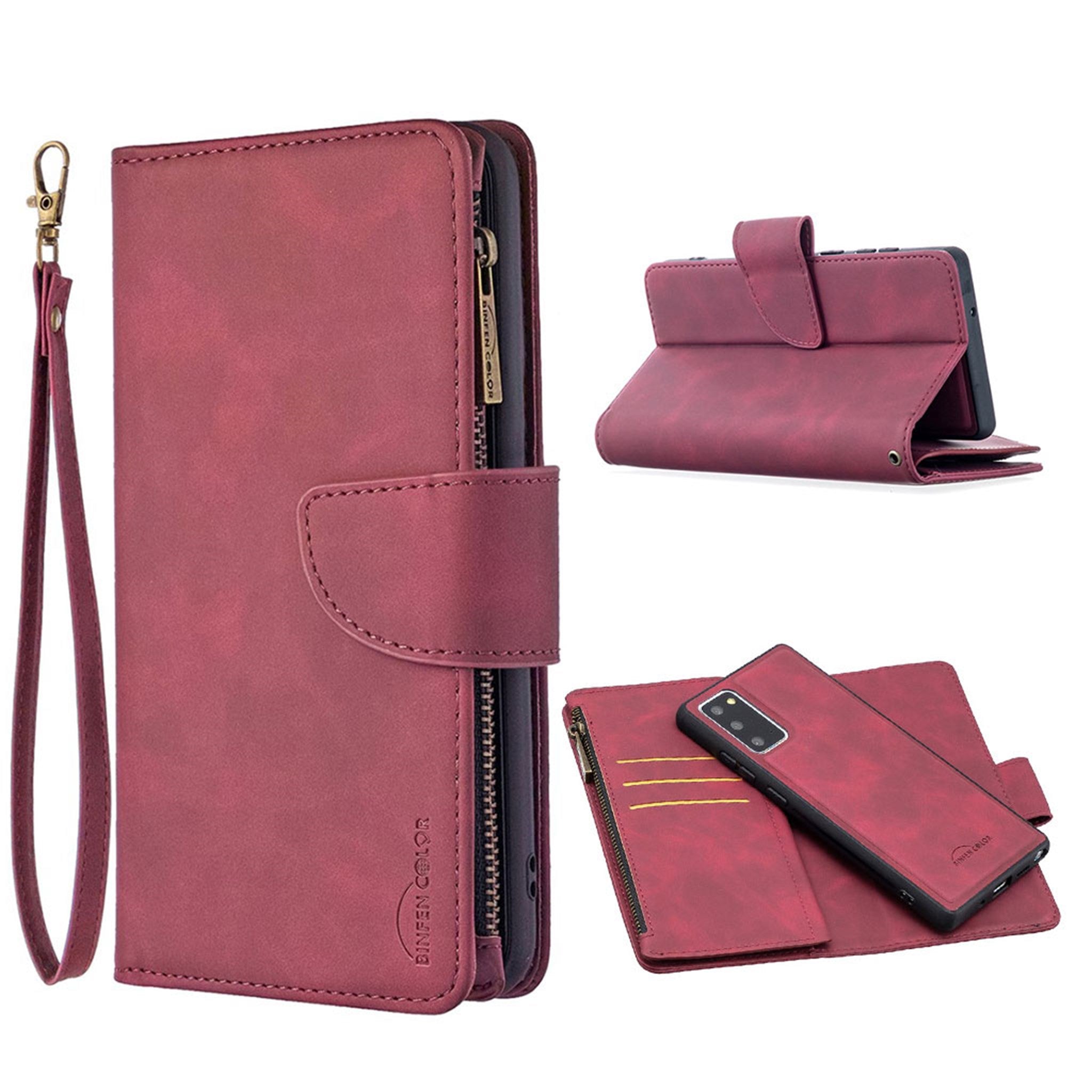 Premium Wallet Samsung Galaxy Note 20 flip case - Wine Red