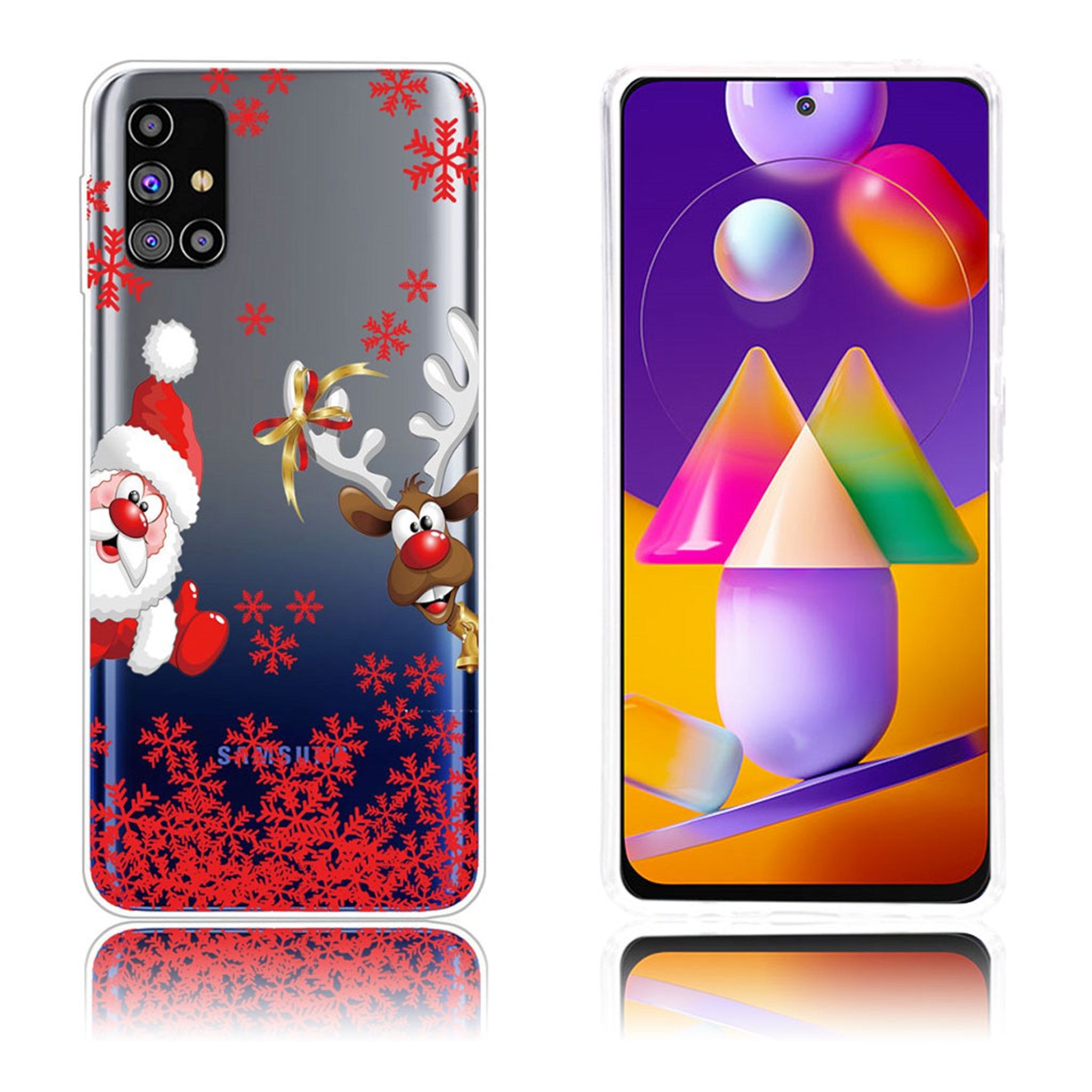 Christmas Samsung Galaxy M31s case - Red Snow