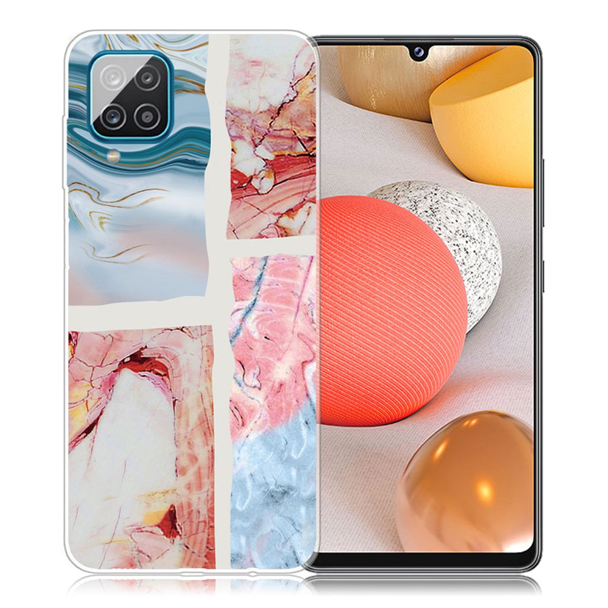Marble Samsung Galaxy A42 5G case - Wavy Marble Tile