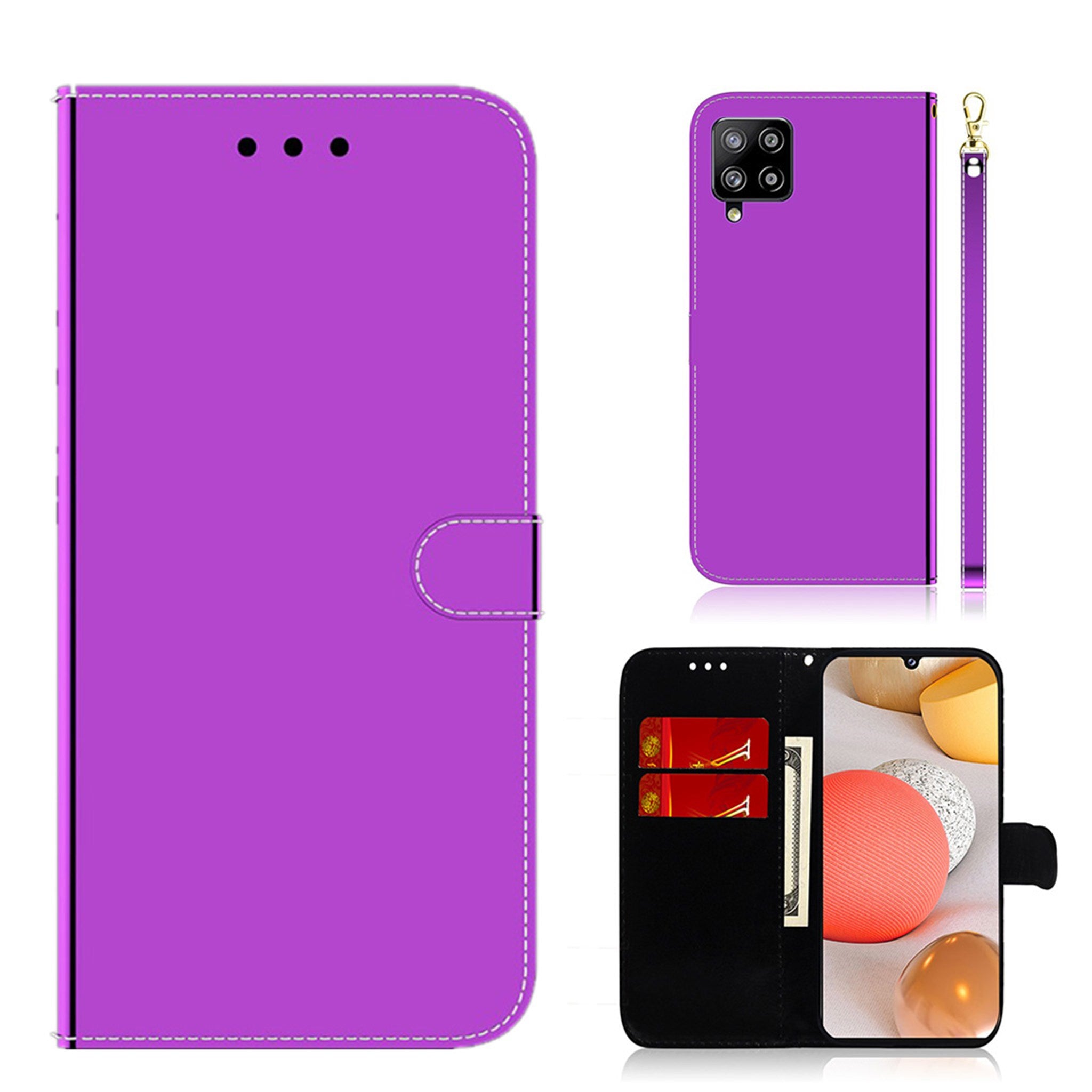 Mirror Samsung Galaxy A42 5G flip case - Purple