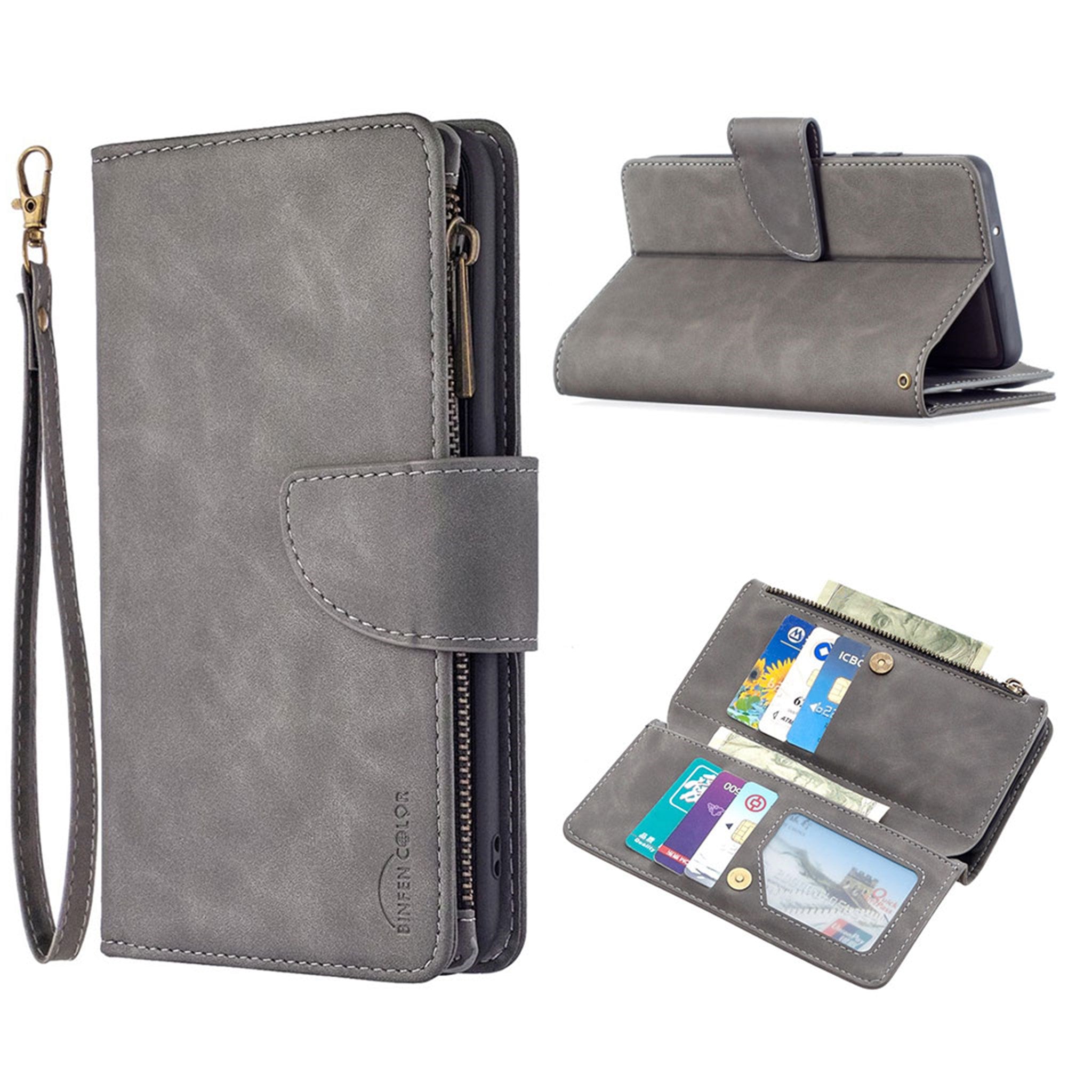 Premium Wallet Samsung Galaxy A42 5G flip case - Grey