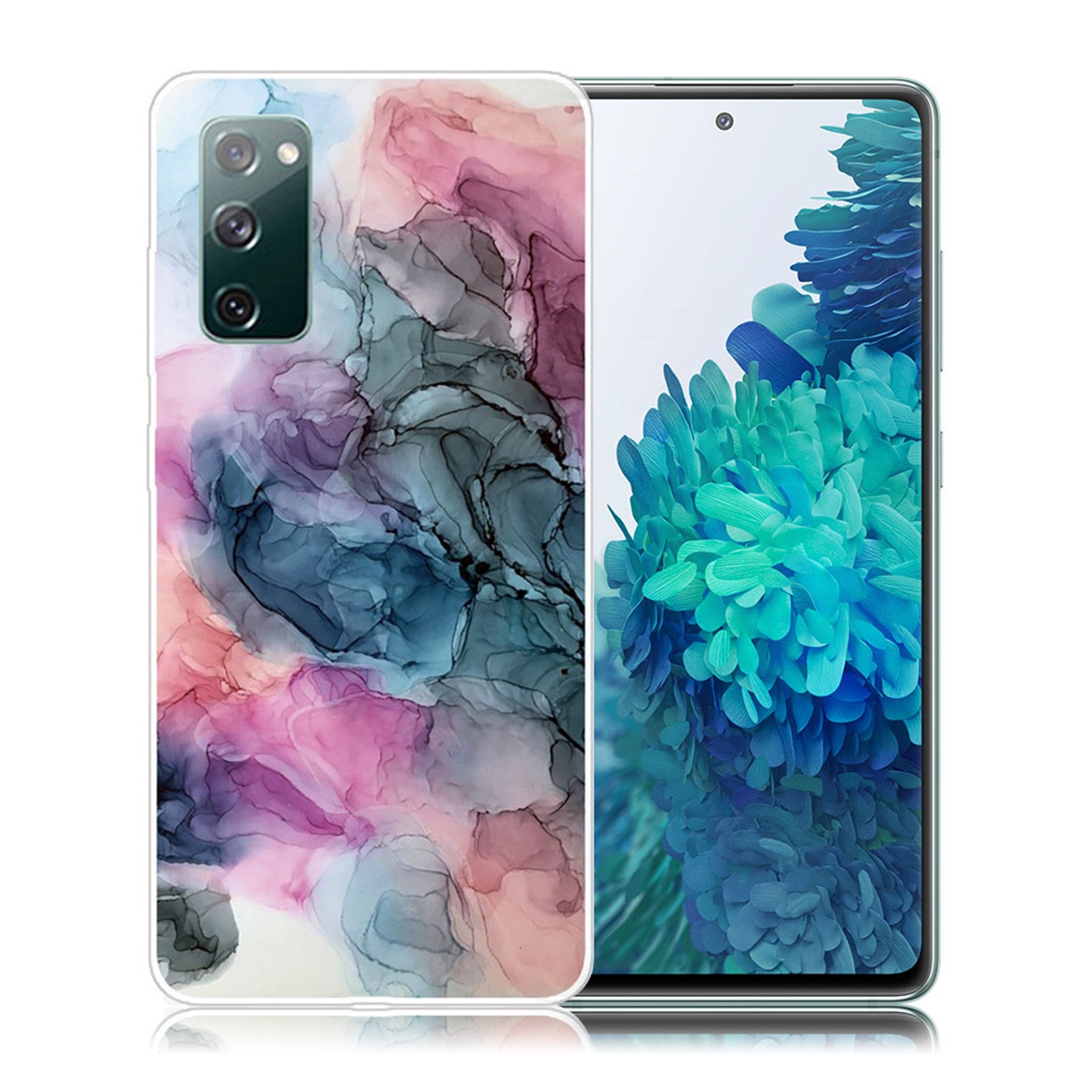 Marble Samsung Galaxy S20 FE 5G / S20 FE case - Osmose of Rose and Green