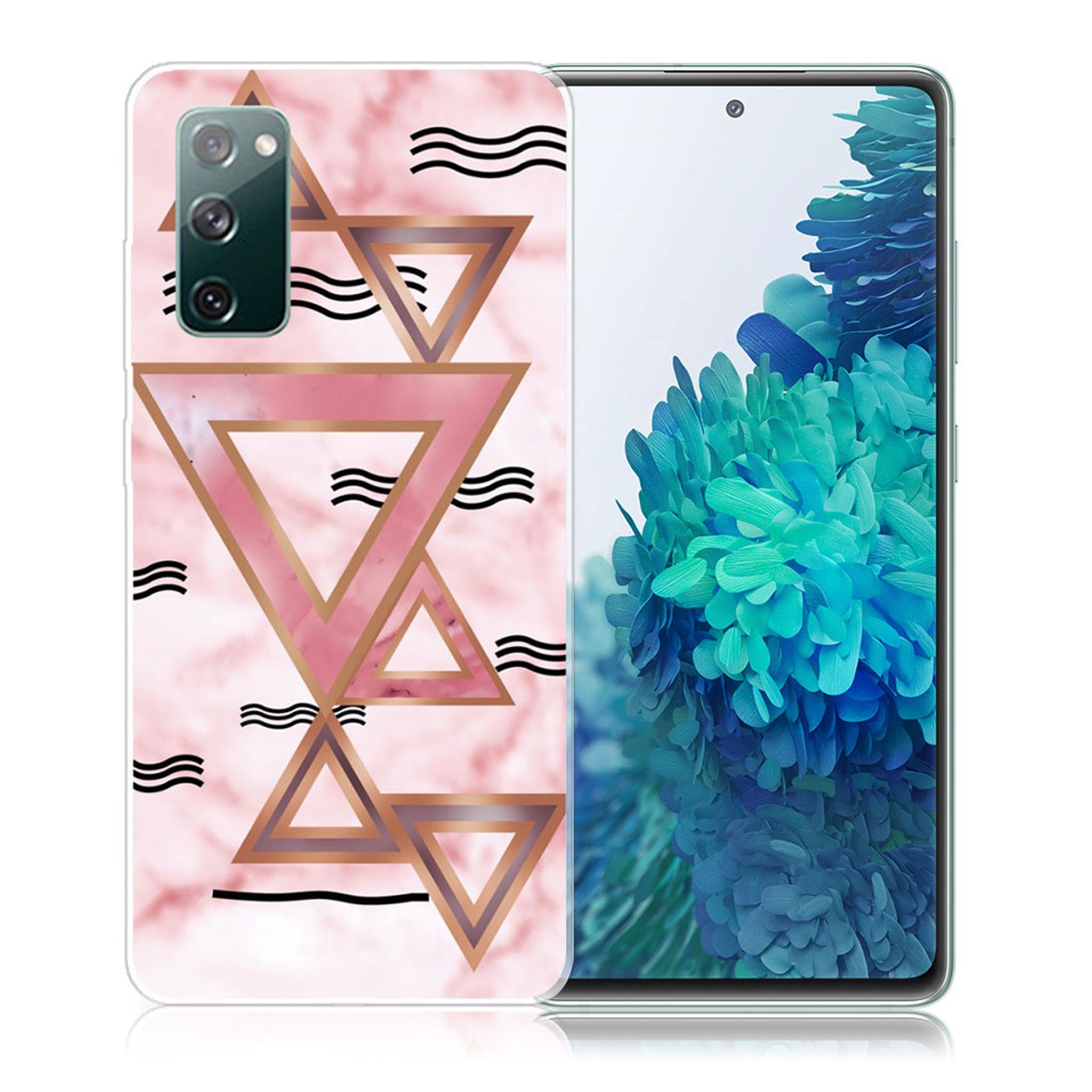 Marble Samsung Galaxy S20 FE 5G / S20 FE case - Rose Colored Triangles
