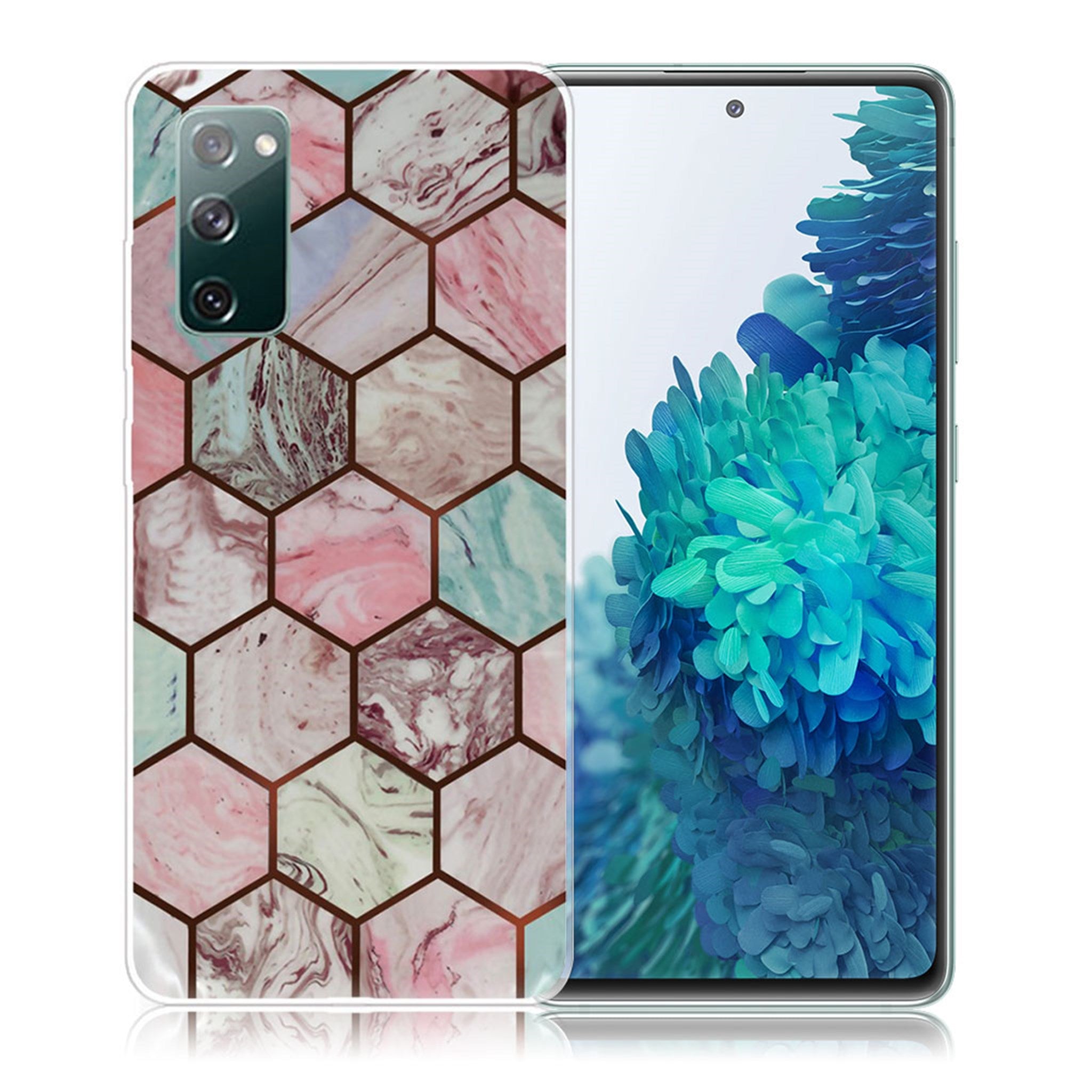 Marble Samsung Galaxy S20 FE 5G / S20 FE case - Honeycomb Marble Pattern