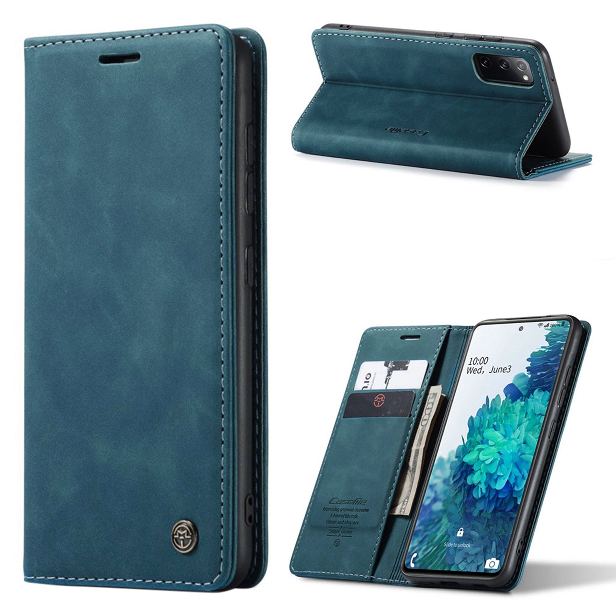 CaseMe Samsung Galaxy S20 FE 5G / S20 FE Vintage Case - Blue