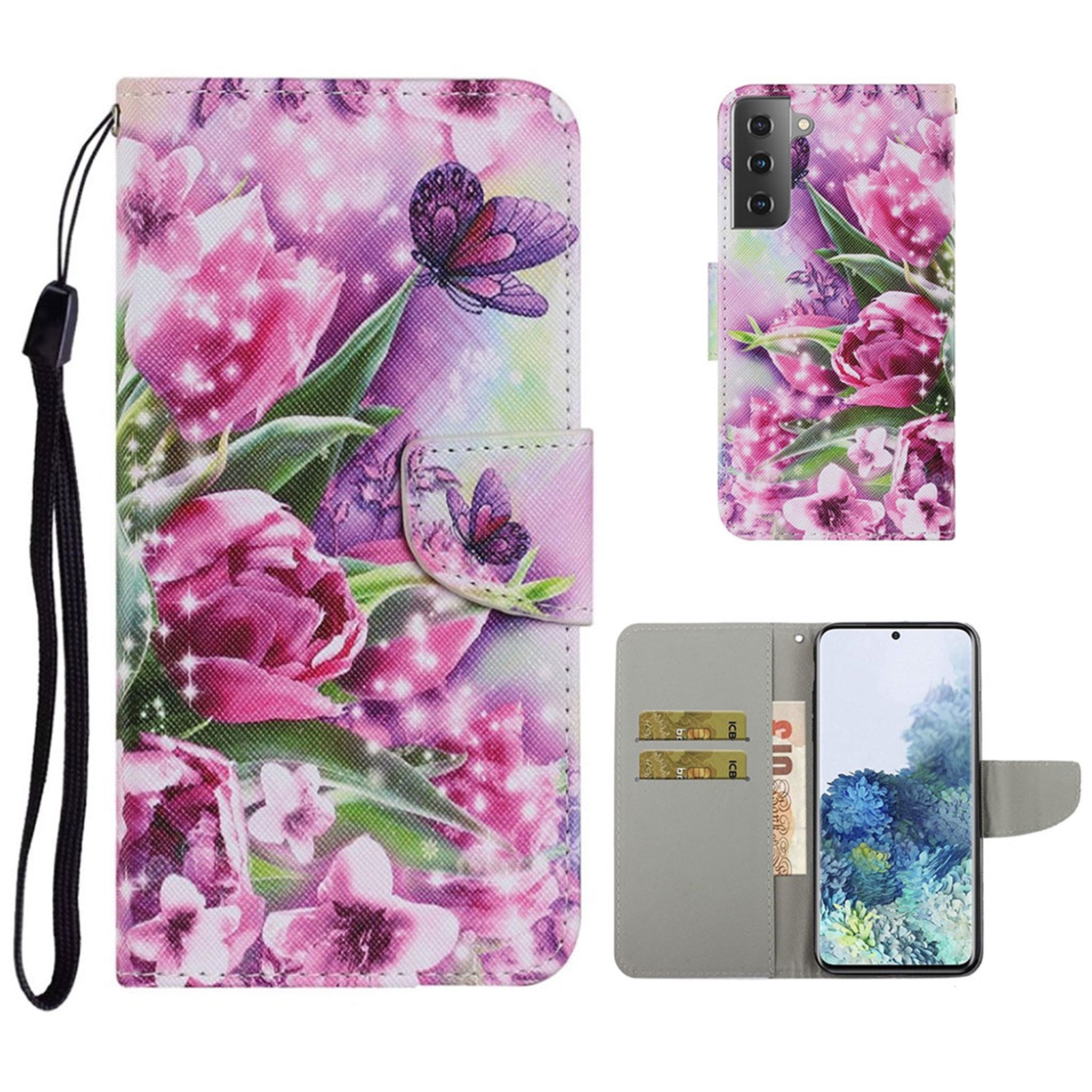 Wonderland Samsung Galaxy S21 flip case - Flower