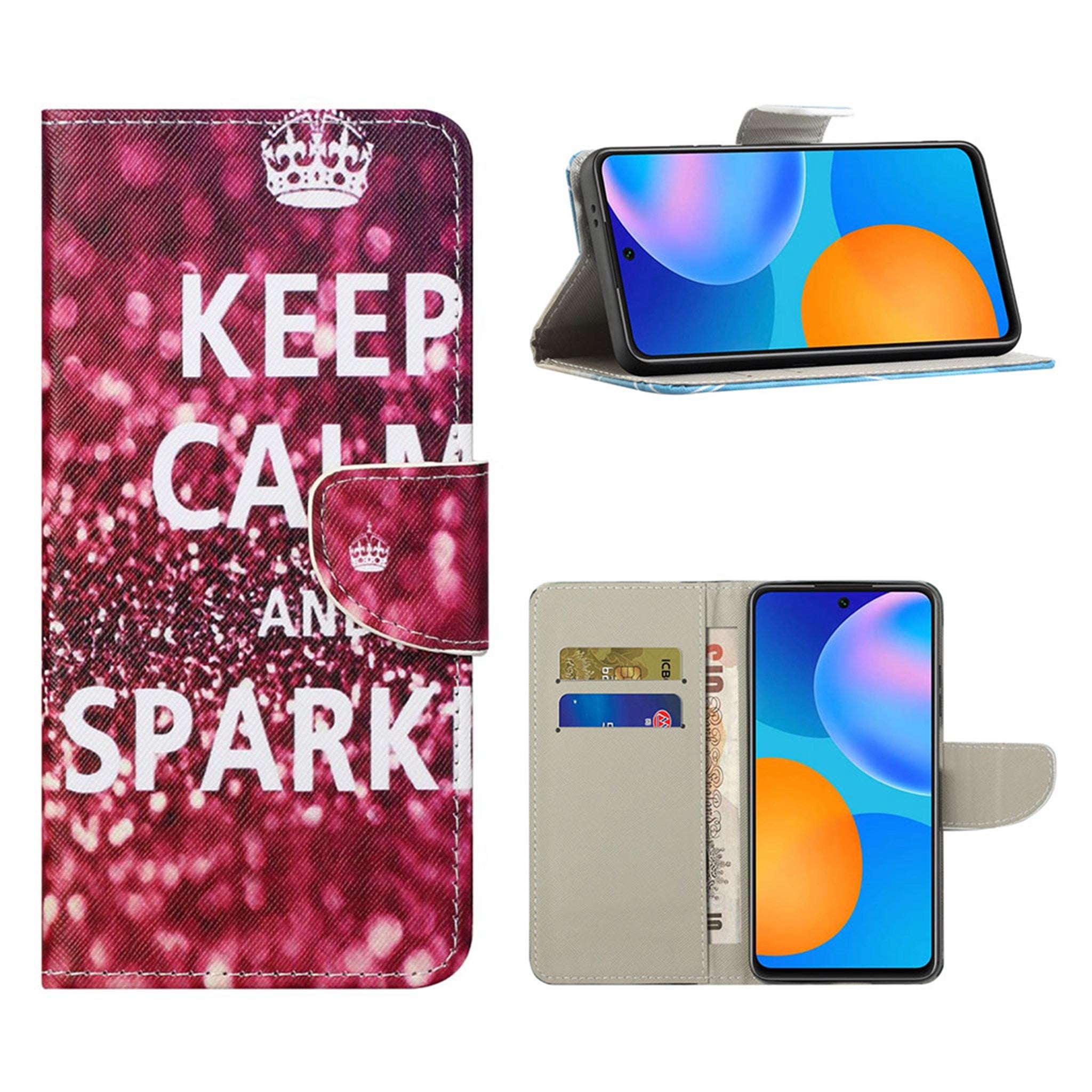 Wonderland Samsung Galaxy S21 FE flip case - Keep Calm and Sparkle