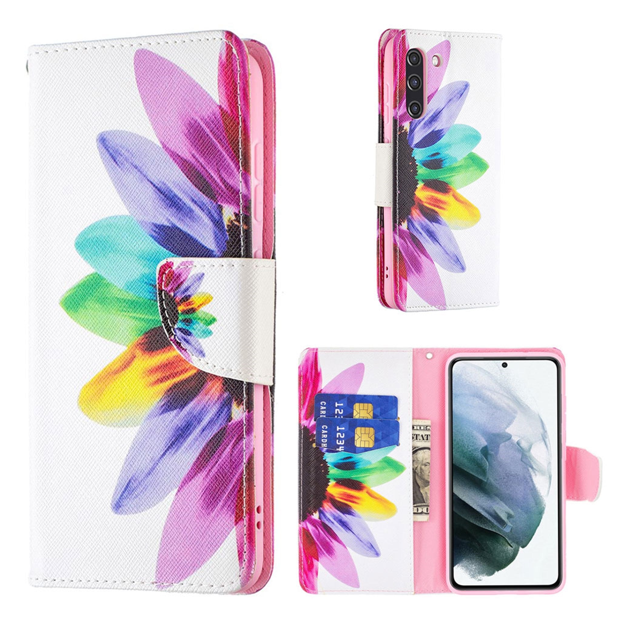 Wonderland Samsung Galaxy S21 FE flip case - Colorful Petals