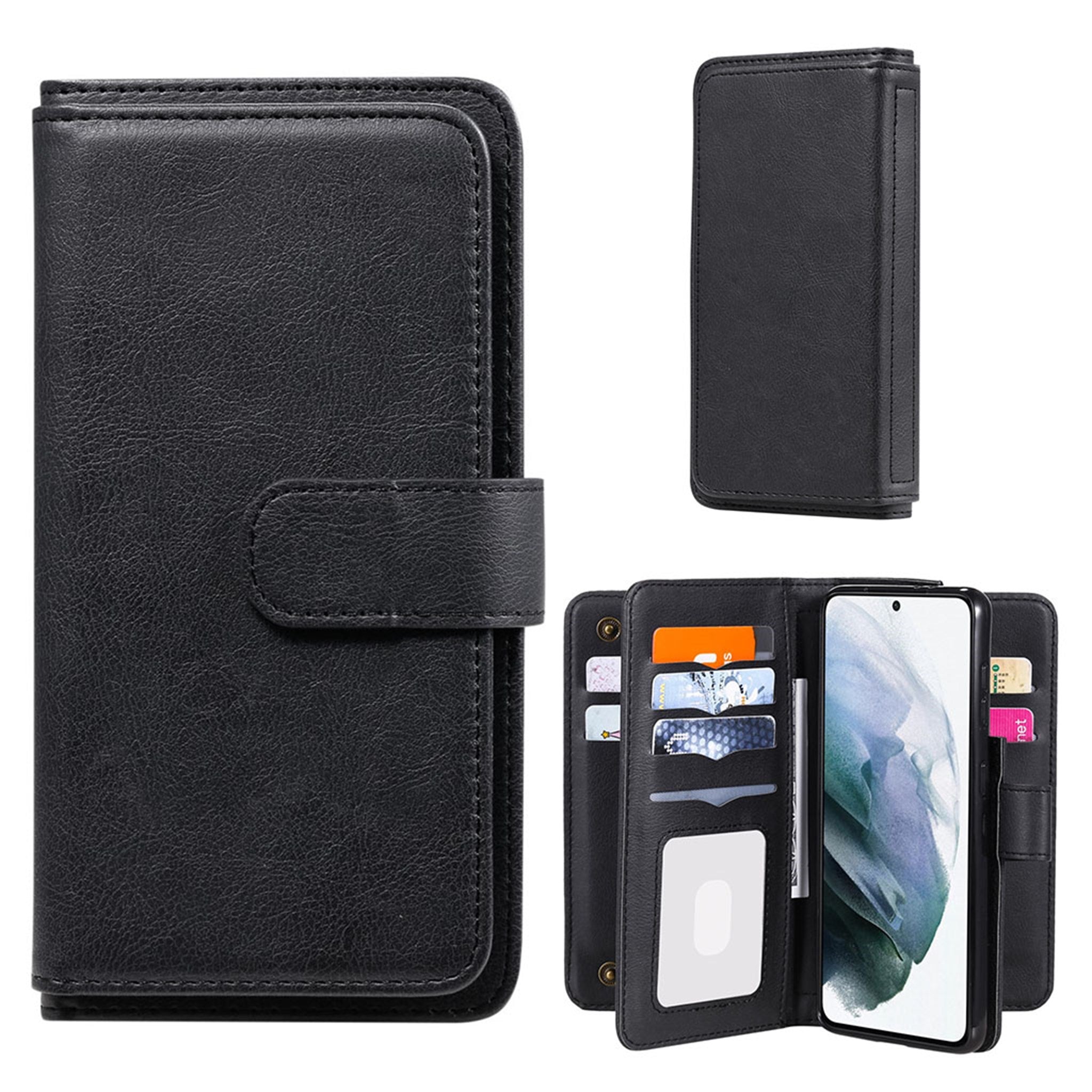 10-slot wallet case for Samsung Galaxy S21 - Black