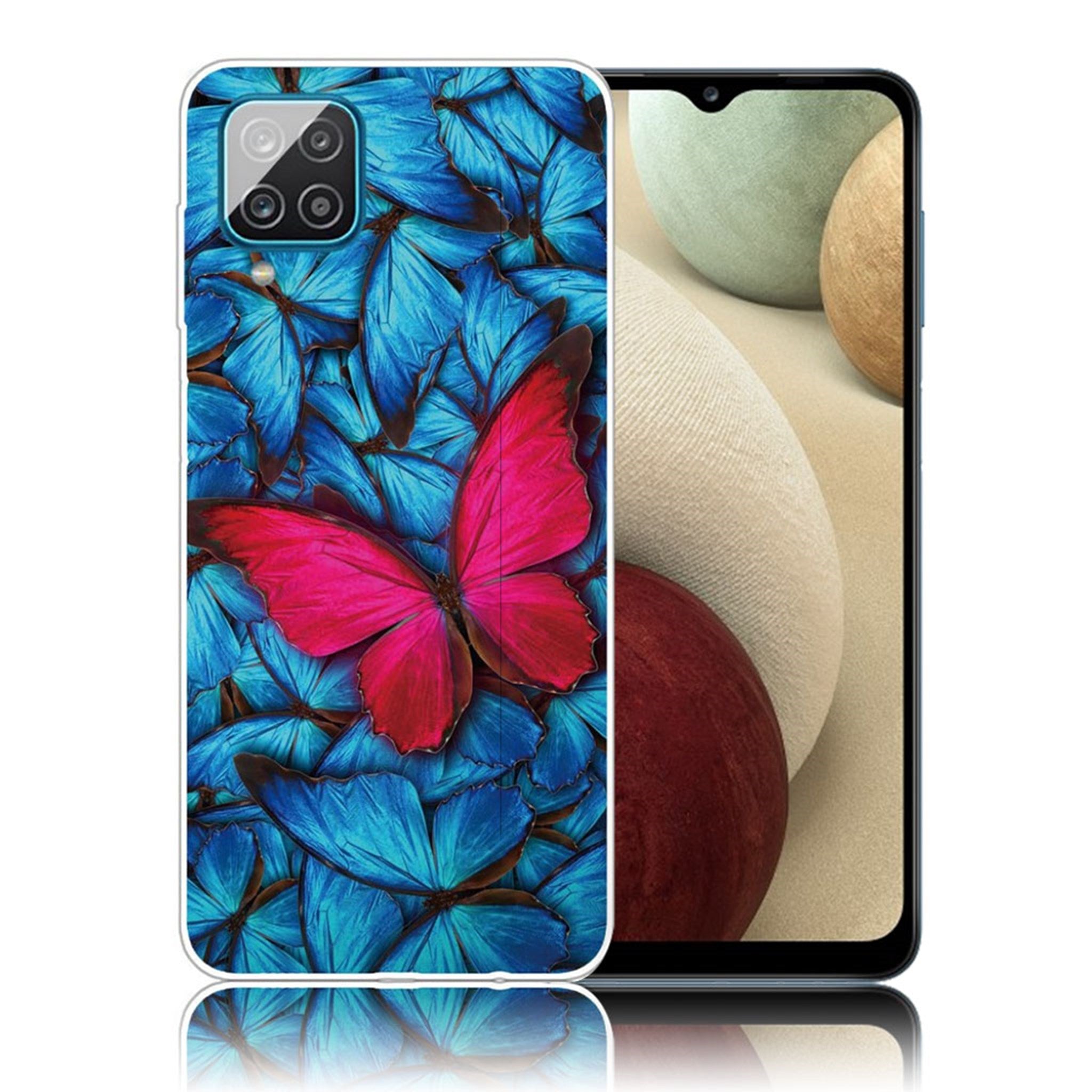 Deco Samsung Galaxy A12 5G case - Red Butterfly
