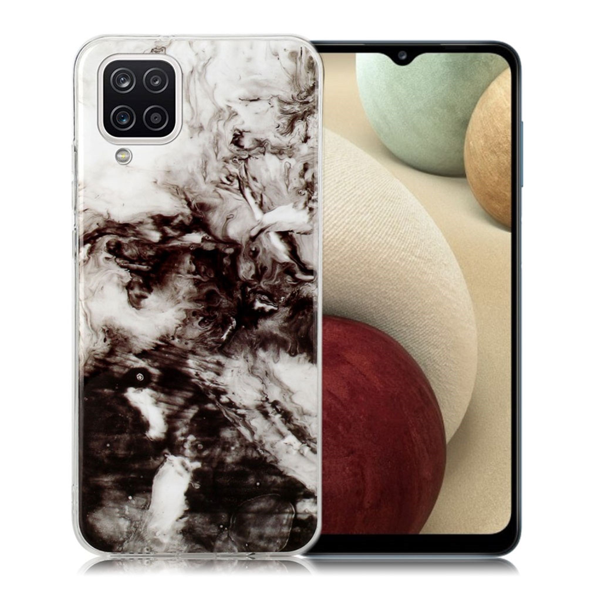 Marble Samsung Galaxy A12 5G case - Grey Clouds