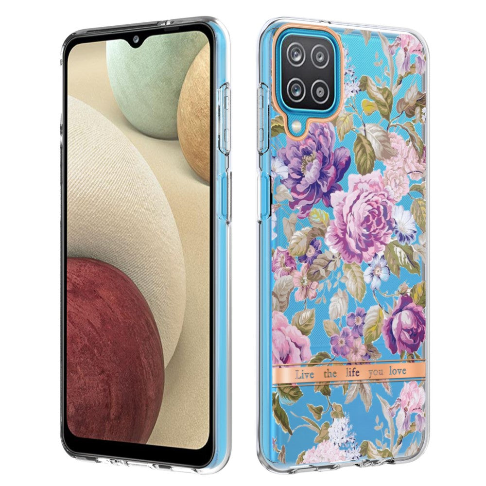 Super slim and durable softcover for Samsung Galaxy A12 5G - Purple Peony