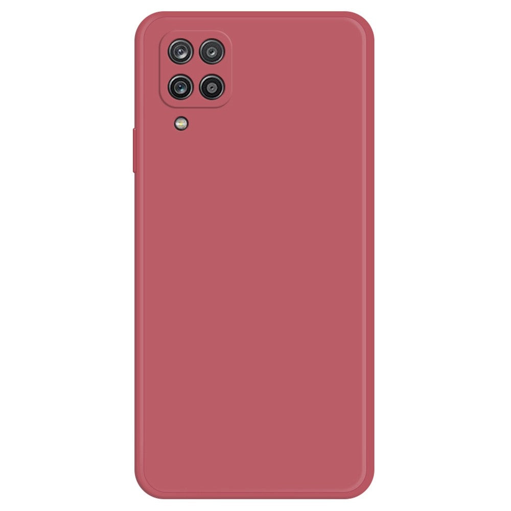 Beveled anti-drop rubberized cover for Samsung Galaxy A12 5G - Red