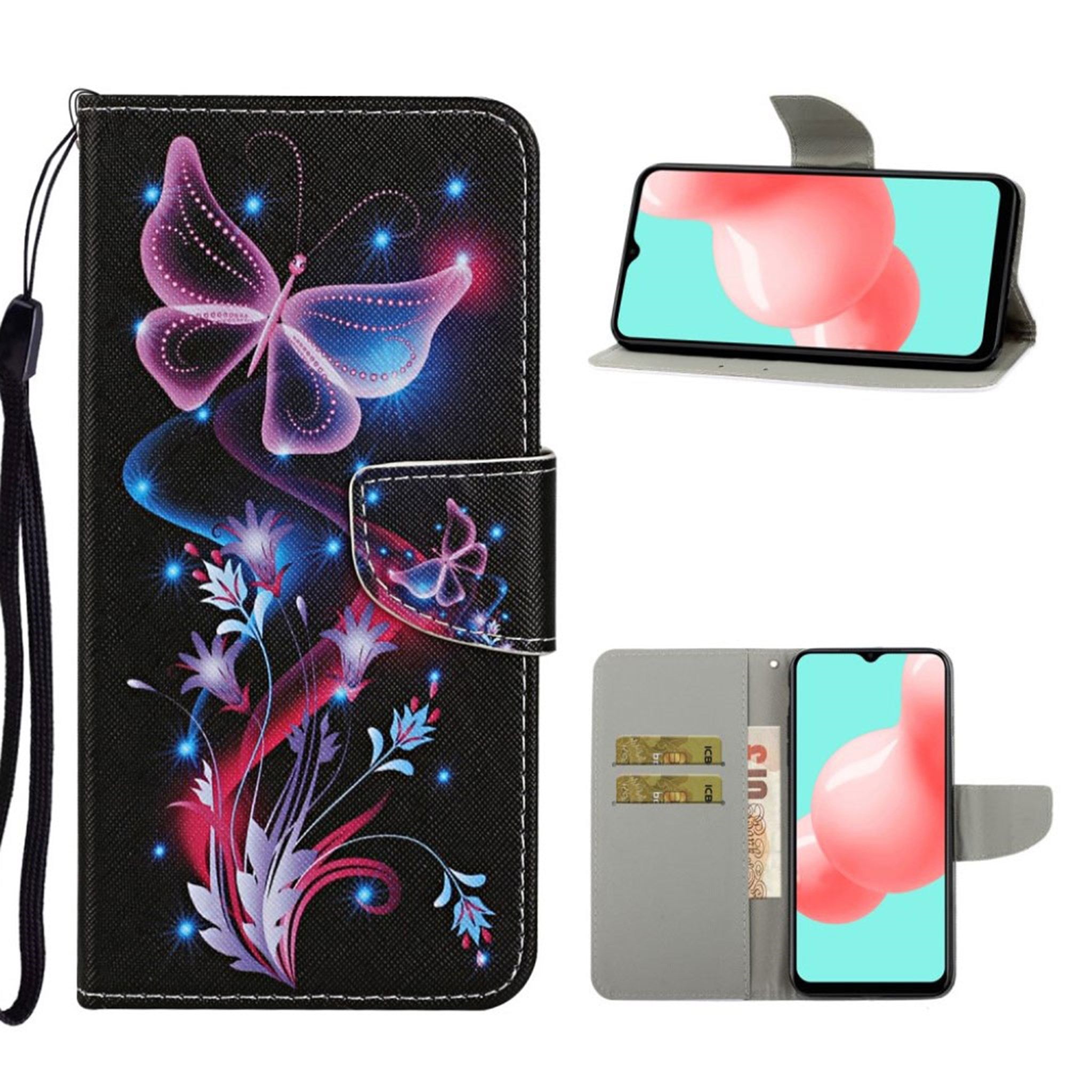 Wonderland Samsung Galaxy A12 5G flip case - Pink Butterfly