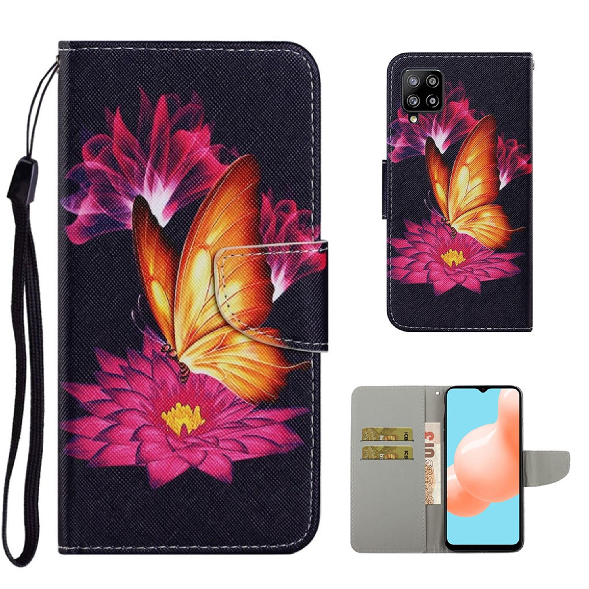 Wonderland Samsung Galaxy A12 5G flip case - Big Butterfly