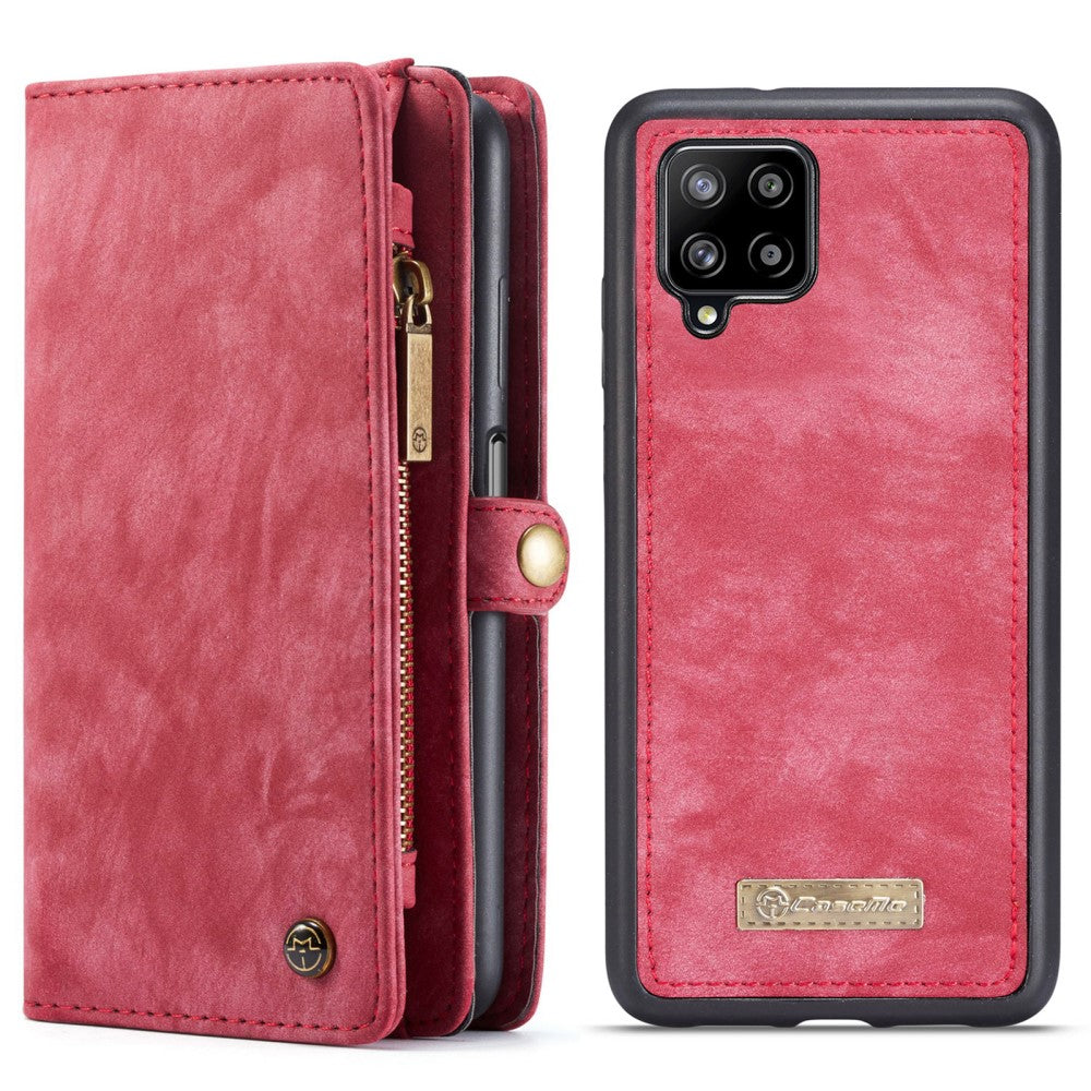 CaseMe Samsung Galaxy A12 5G Zipper Wallet - Red