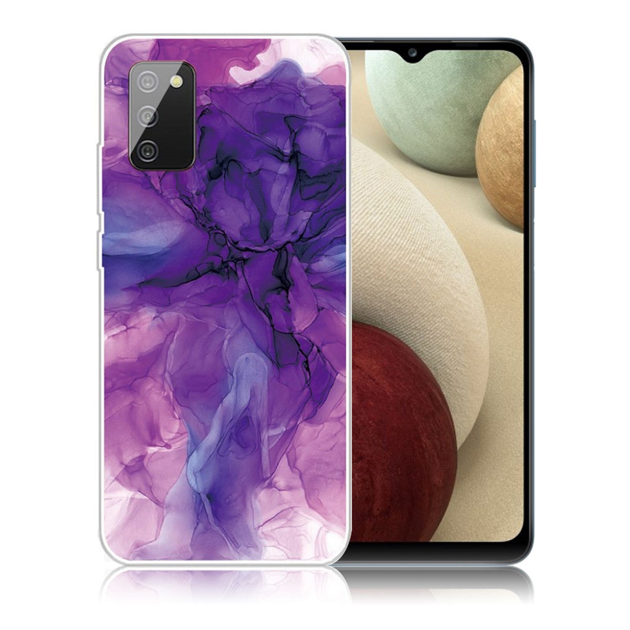 Marble Samsung Galaxy A02s case - Dreamy Purple Marble