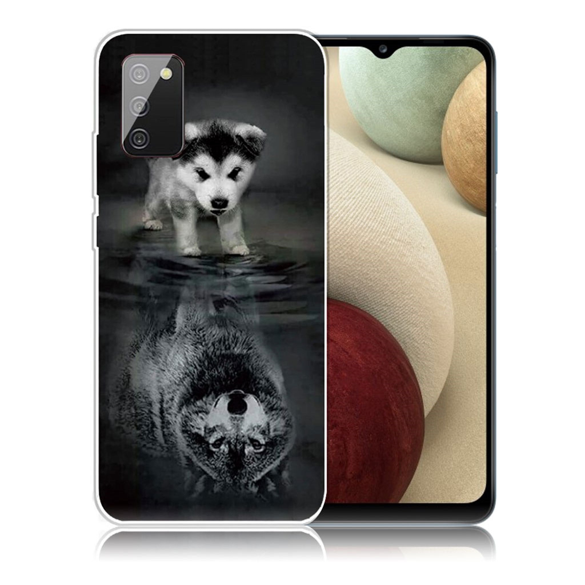 Deco Samsung Galaxy A02s case - Dog and Wolf