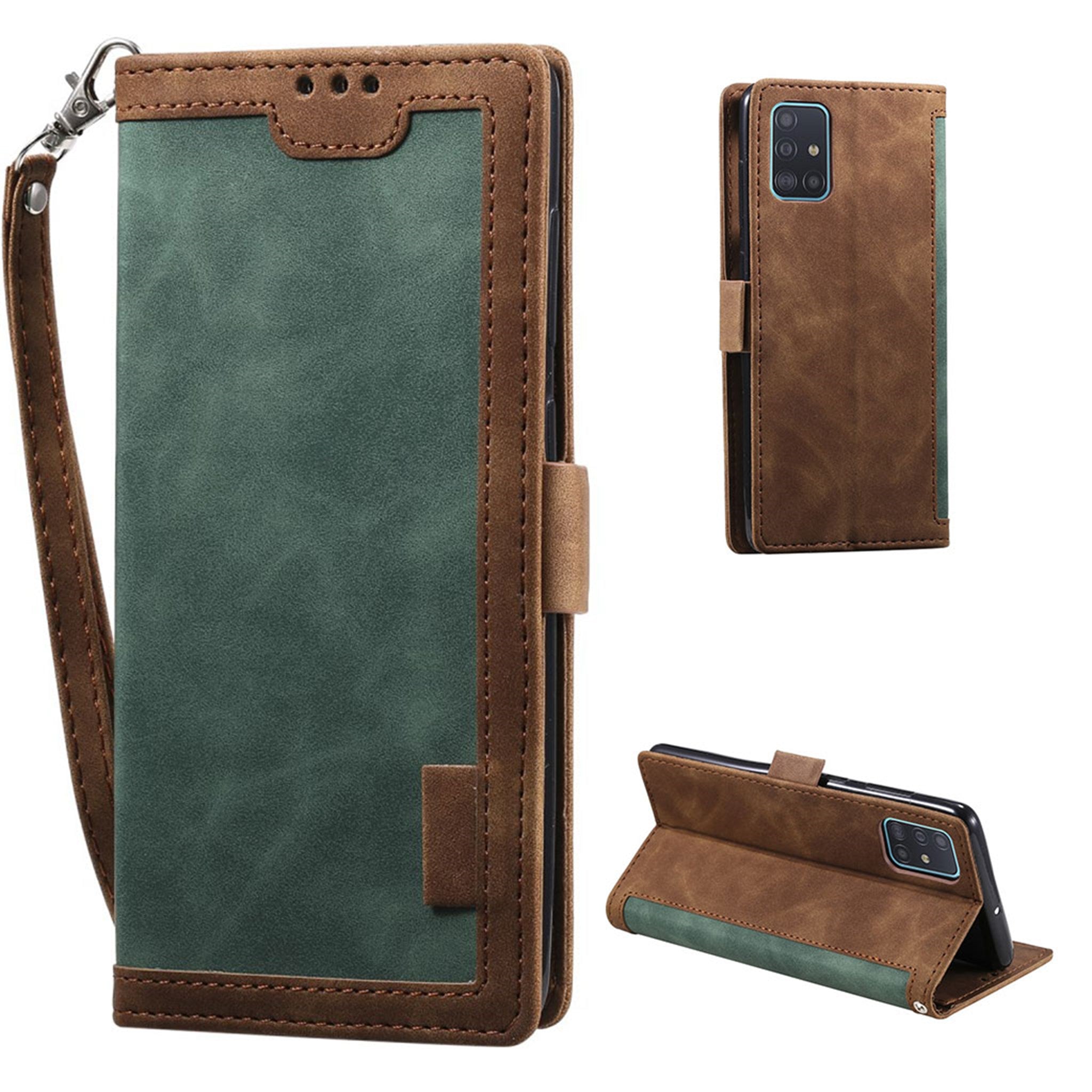 Surburbian Samsung Galaxy A02s flip case - Green