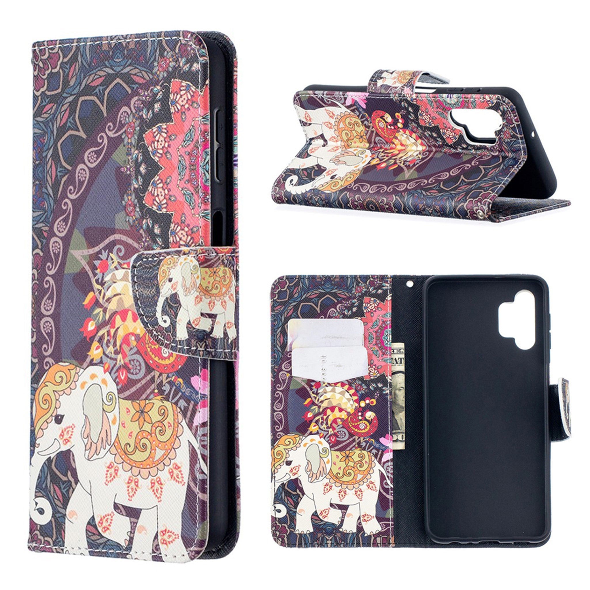 Wonderland Samsung Galaxy A32 5G flip case - Malanda and Elephant