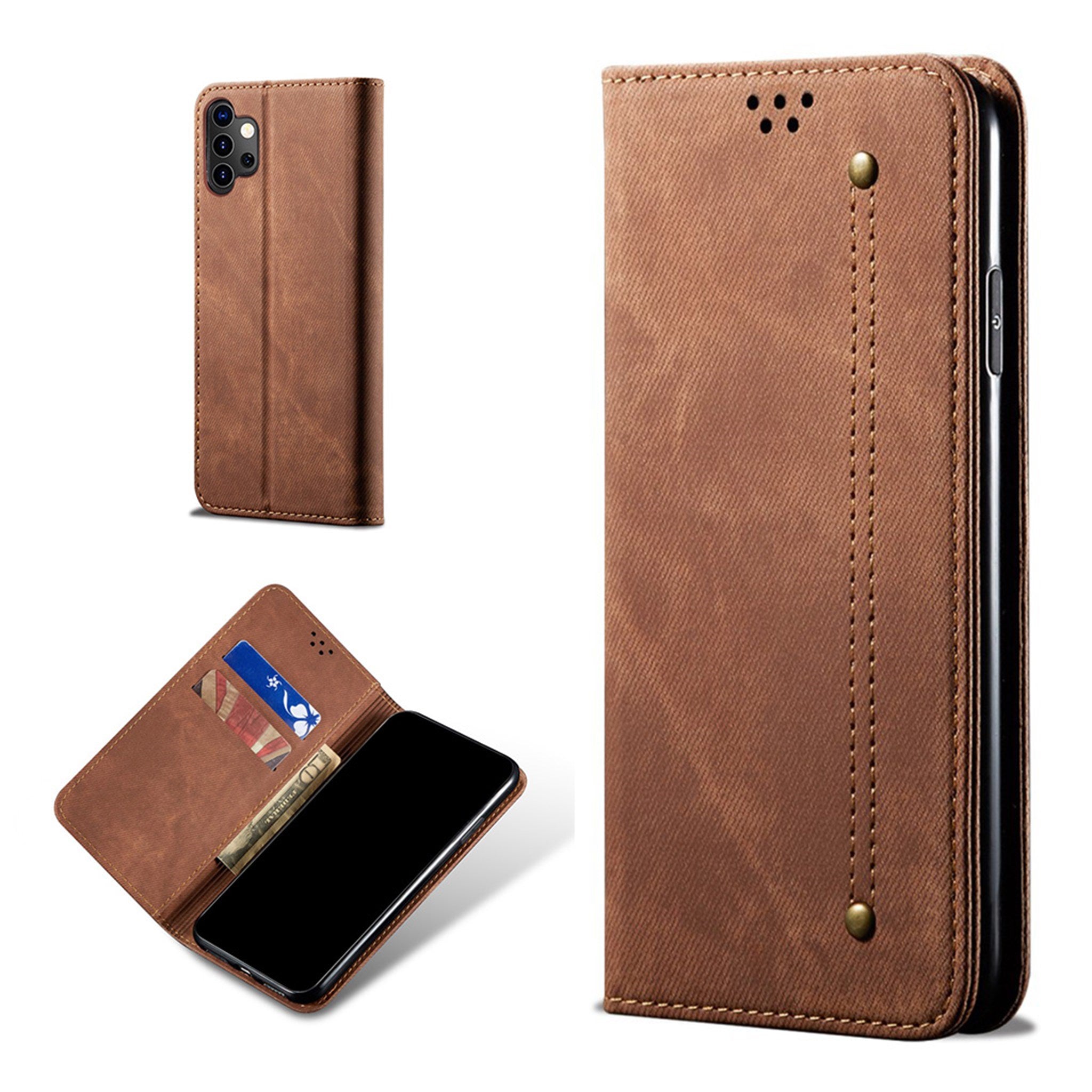 Jeans Samsung Galaxy A32 5G Flip case - Brown