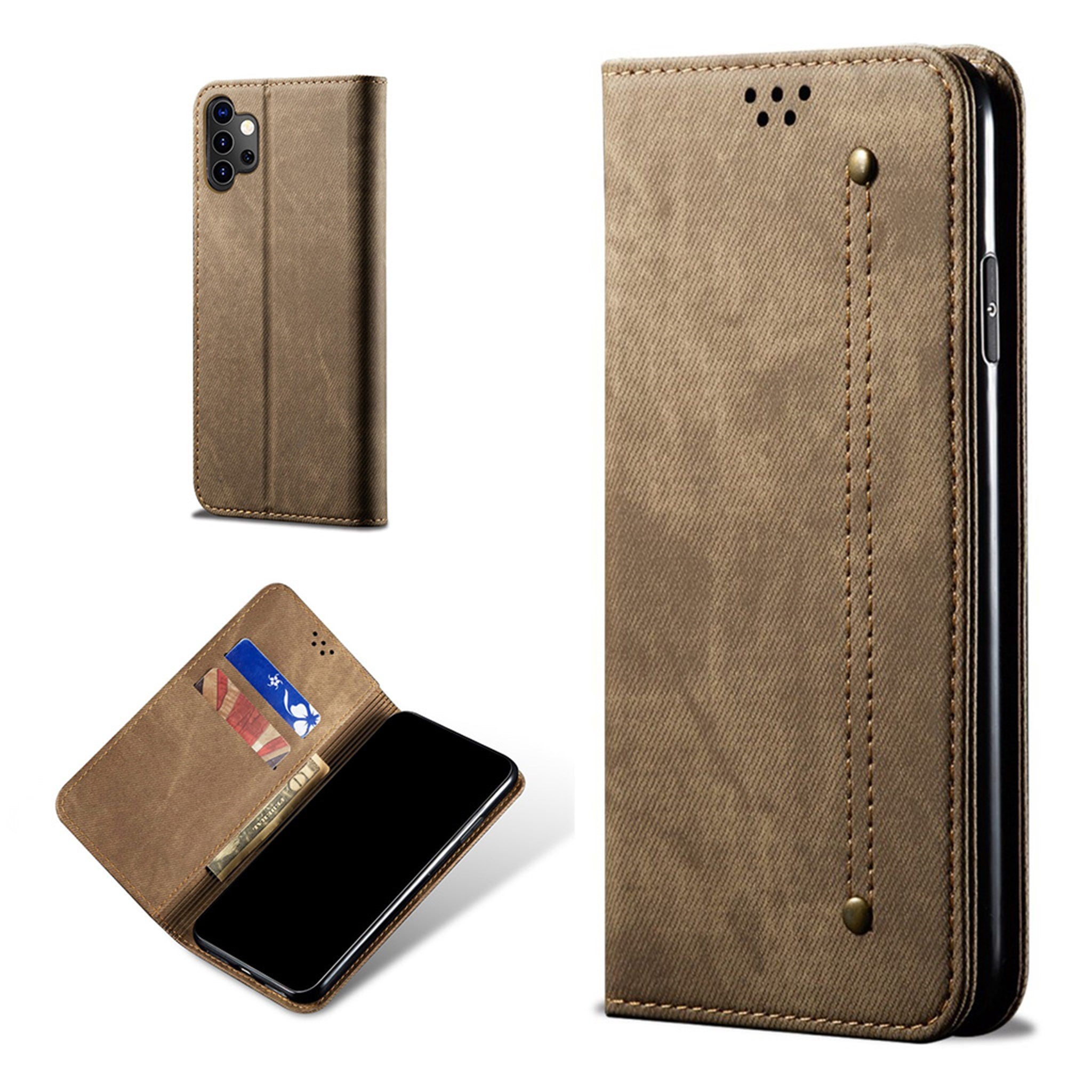 Jeans Samsung Galaxy A32 5G Flip case - Khaki