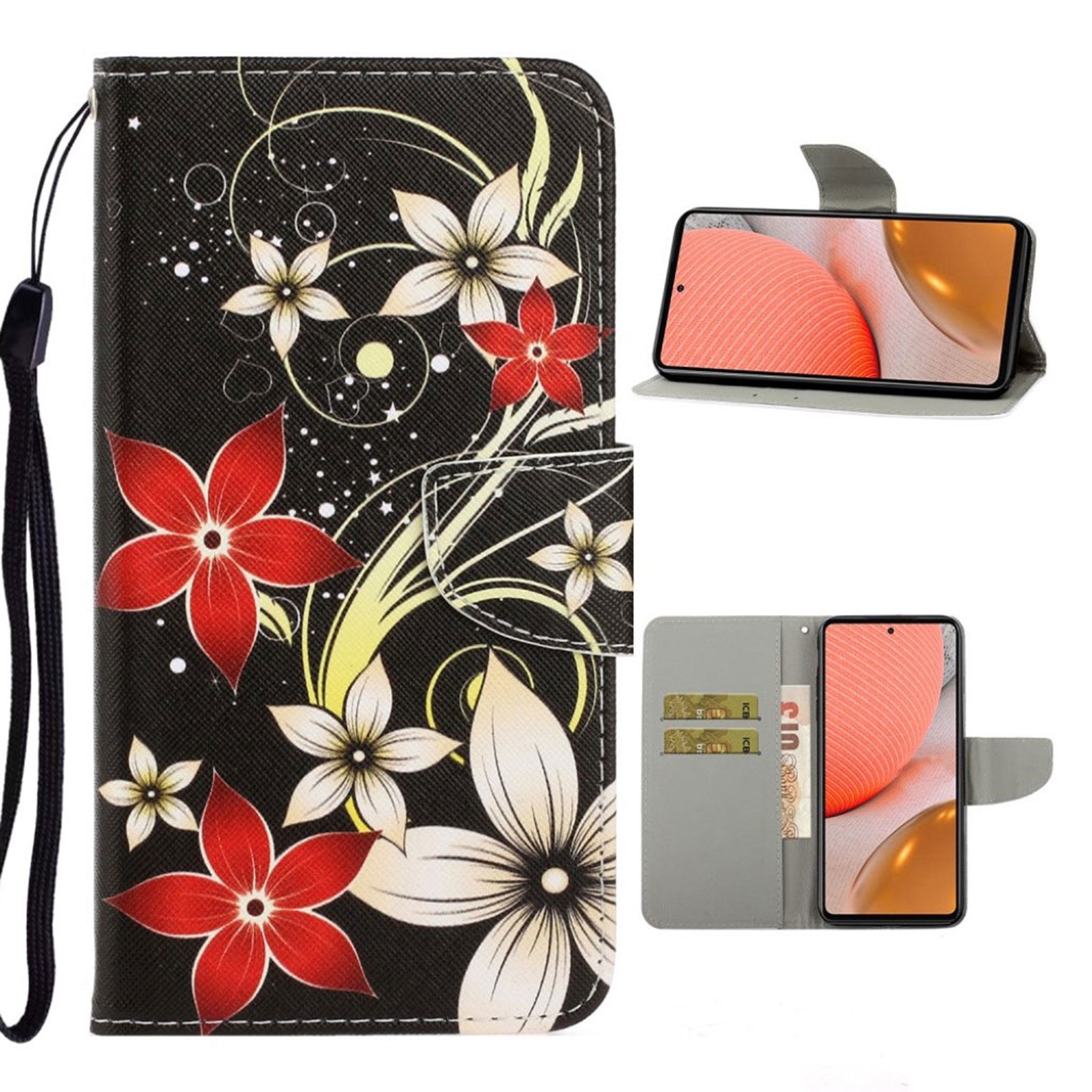 Wonderland Samsung Galaxy A72 5G flip case - Flower