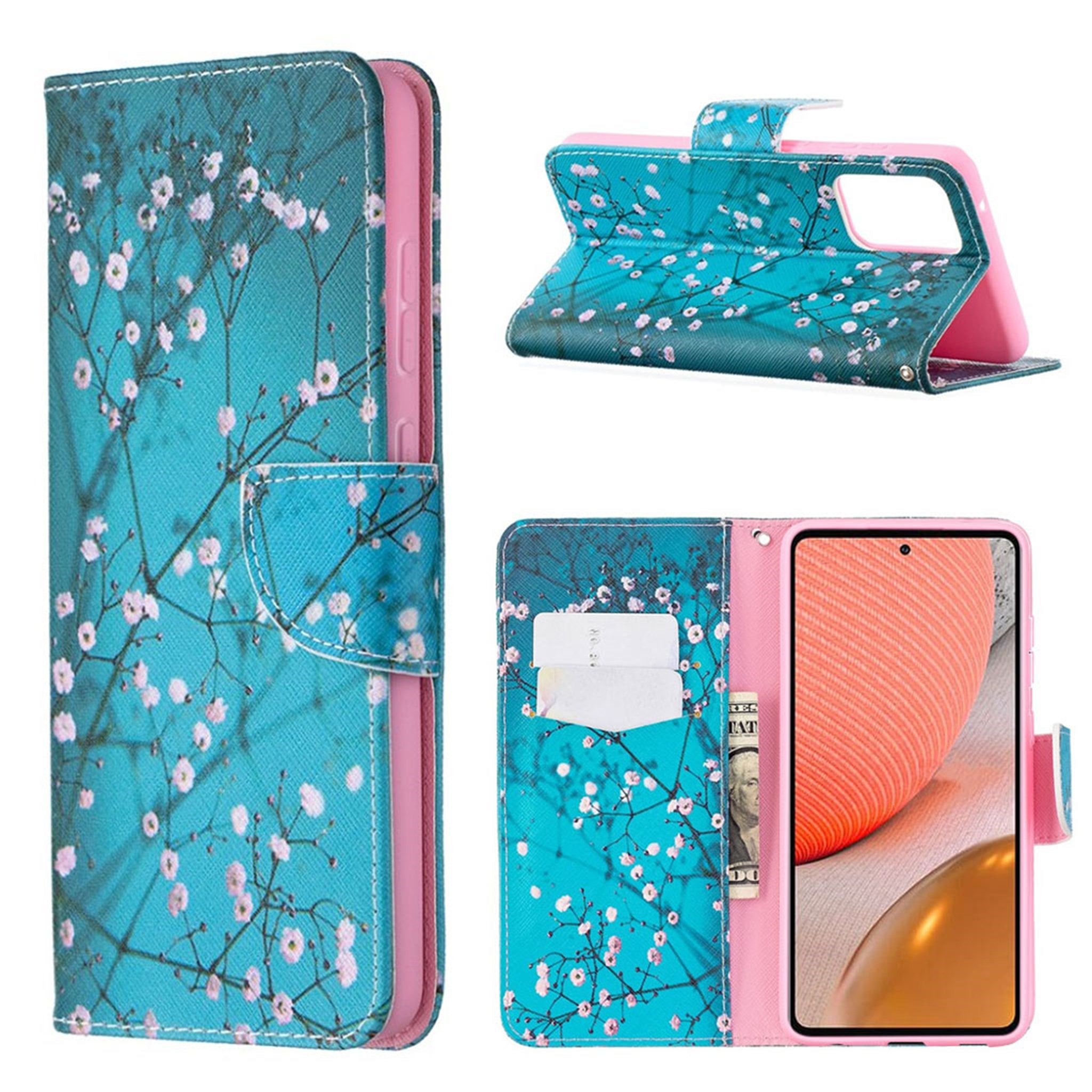 Wonderland Samsung Galaxy A72 5G flip case - Wintersweet