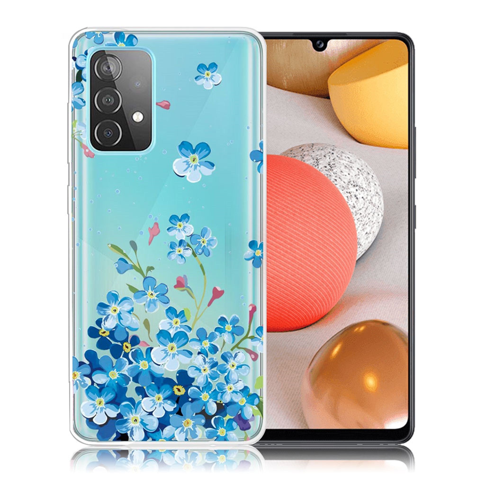 Deco Samsung Galaxy A52 5G case - Blue Flower